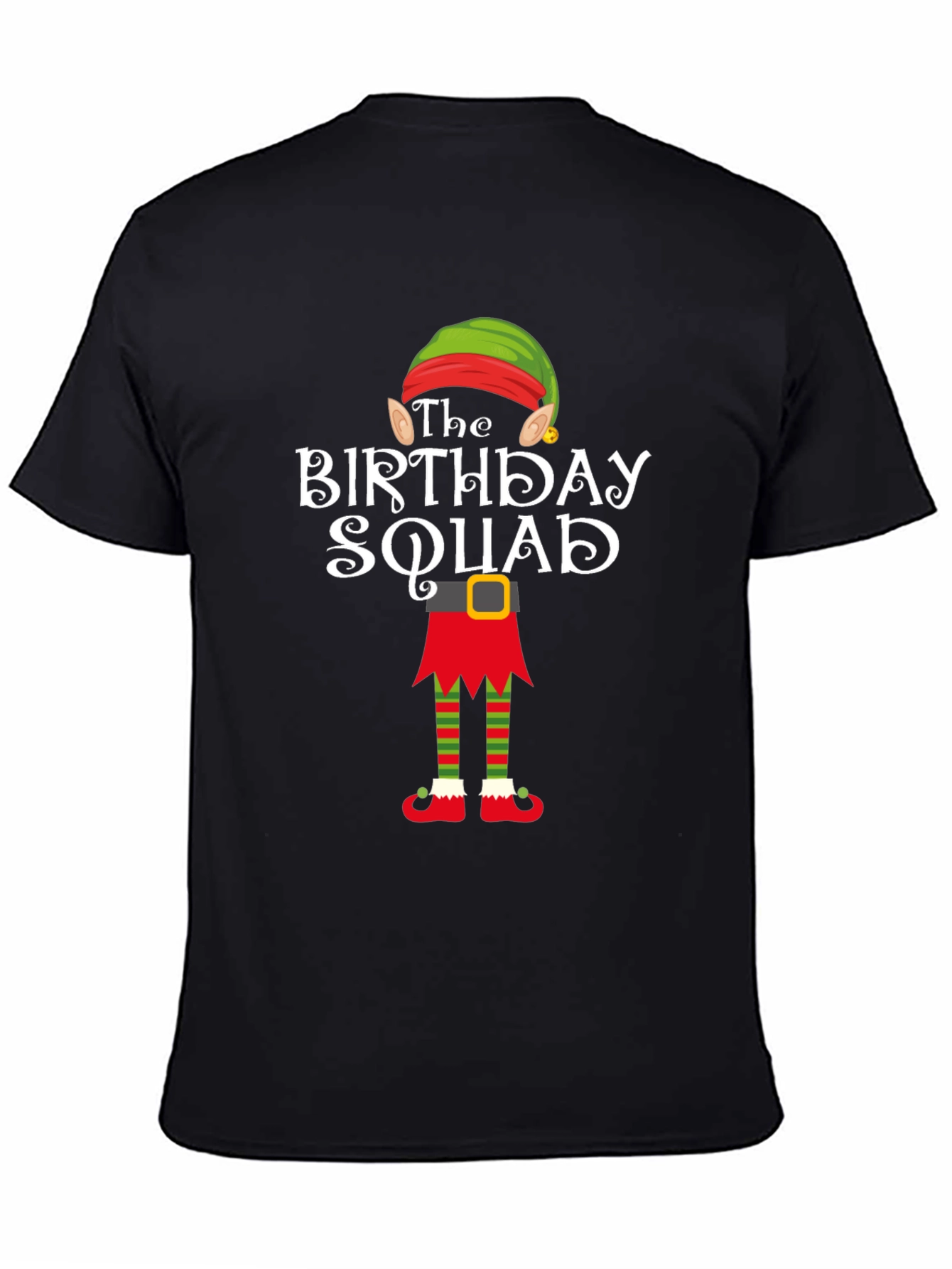 Birthday Squad Elf T-Shirt - Holiday Party Tee
