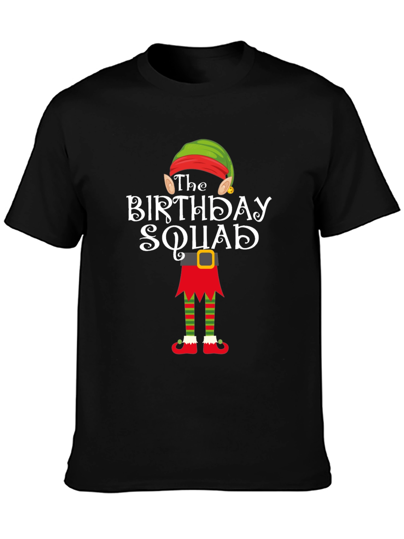 Birthday Squad Elf T-Shirt - Holiday Party Tee