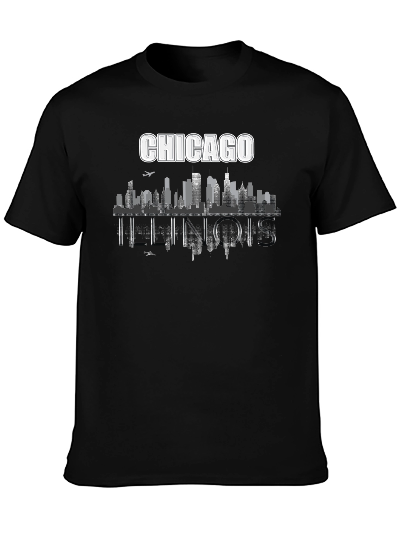 Chicago Illinois Skyline Graphic T-Shirt