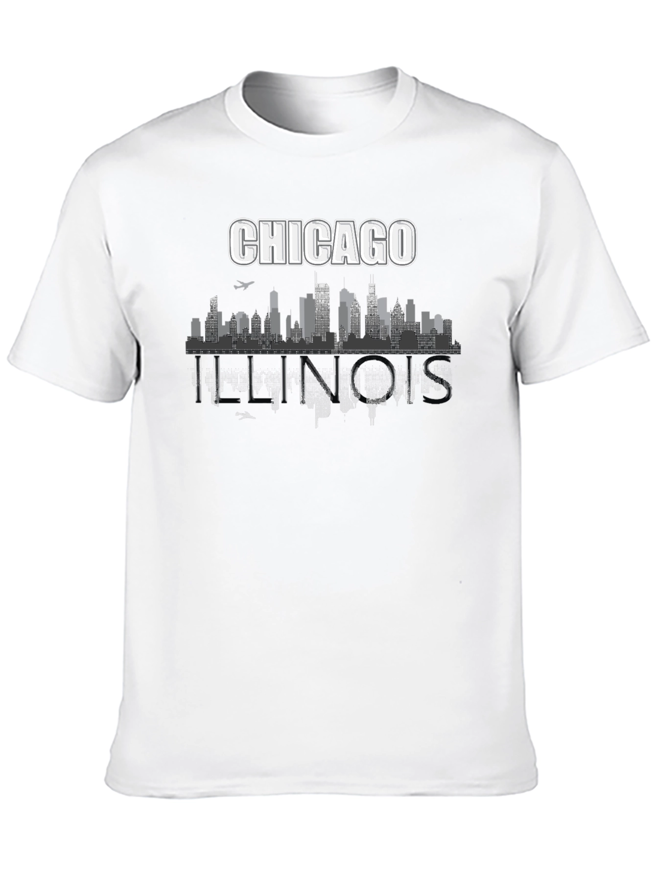 Chicago Illinois Skyline Graphic T-Shirt