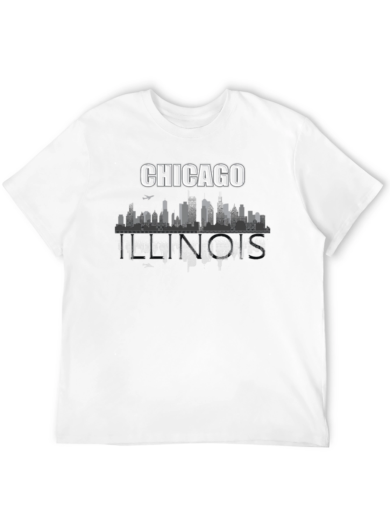 Chicago Illinois Skyline Graphic T-Shirt