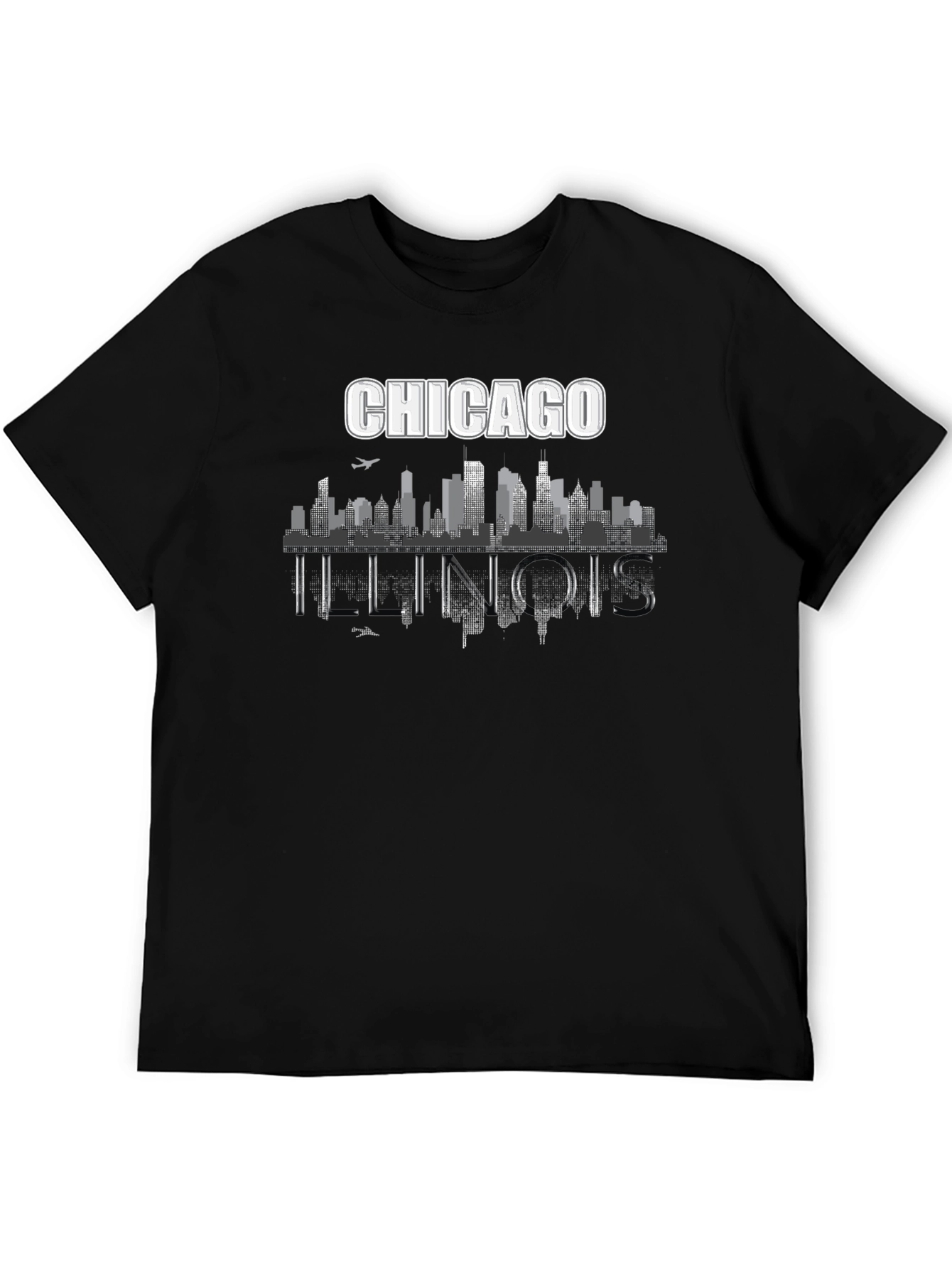 Chicago Illinois Skyline Graphic T-Shirt