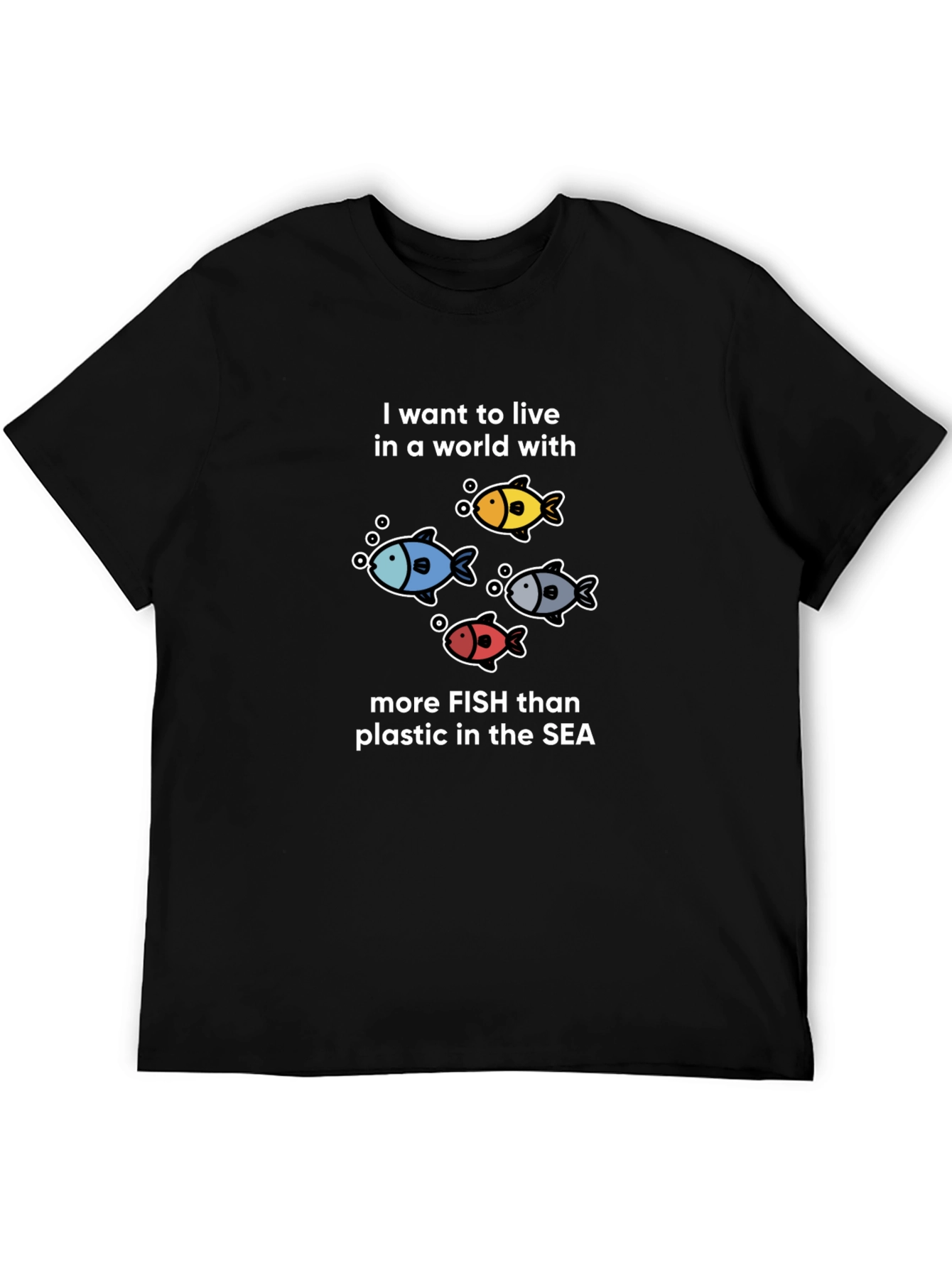 Fish Lovers T-Shirt: More Fish Than Plastic