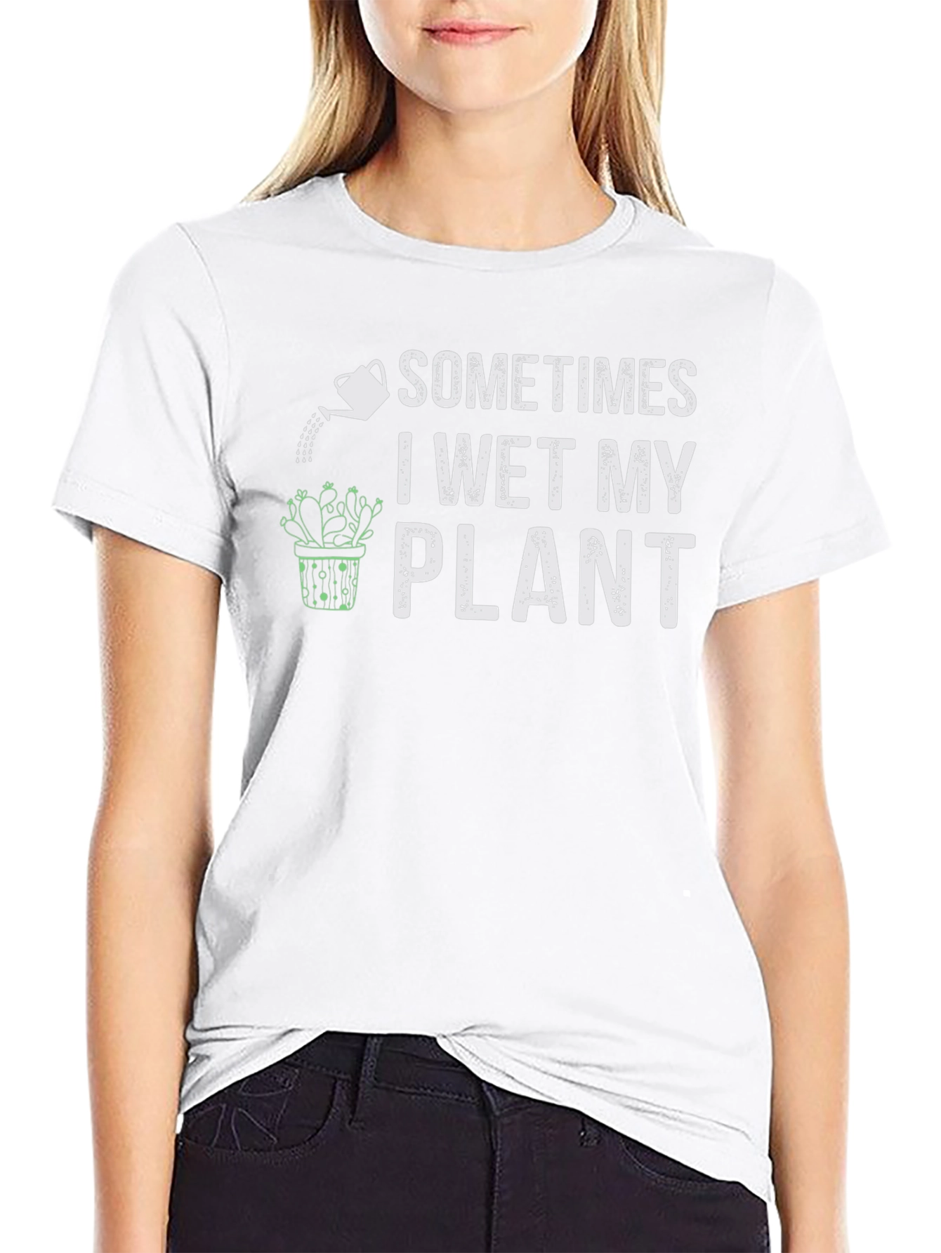 Funny Plant Lover T-Shirt - I Wet My Plant
