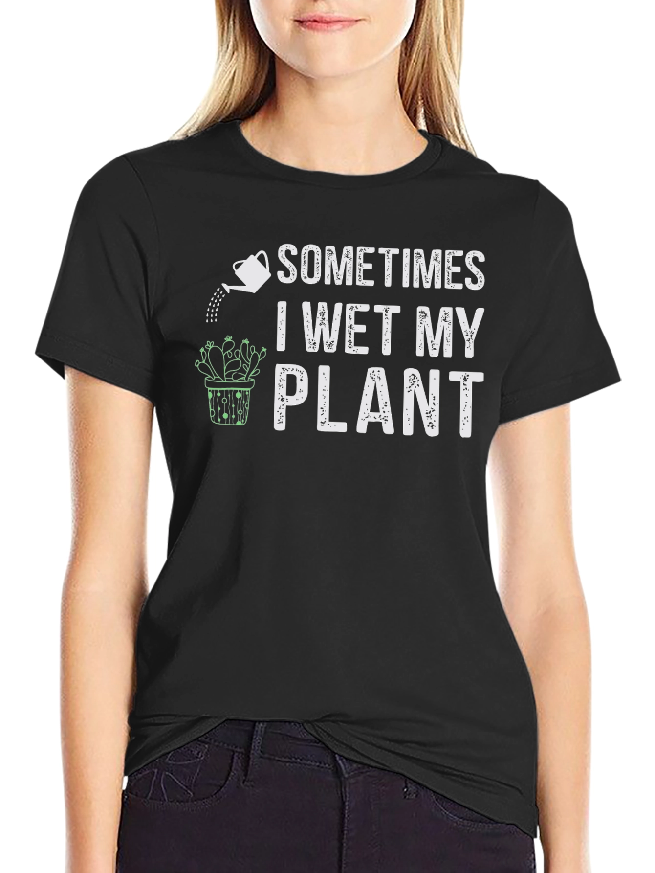 Funny Plant Lover T-Shirt - I Wet My Plant