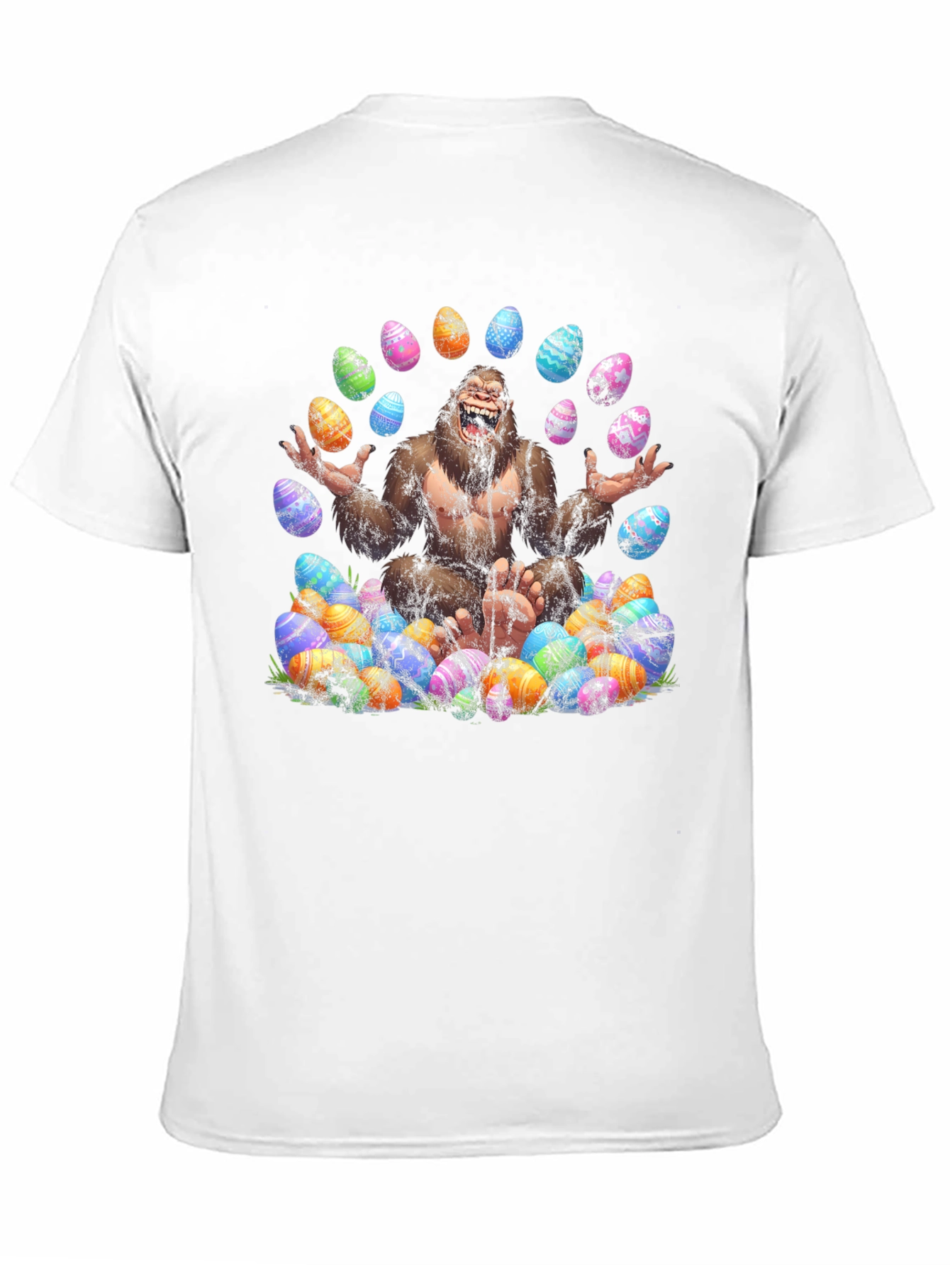 Bigfoot Easter Egg T-Shirt - Black