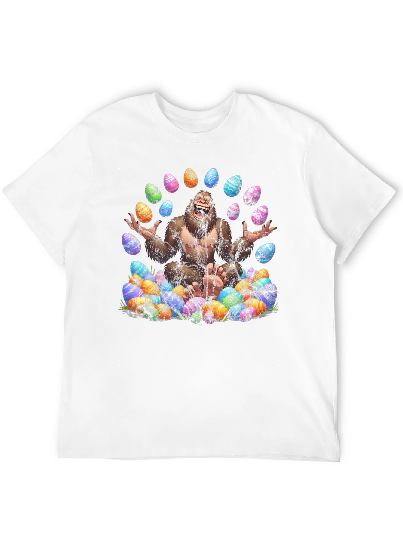Bigfoot Easter Egg T-Shirt - Black