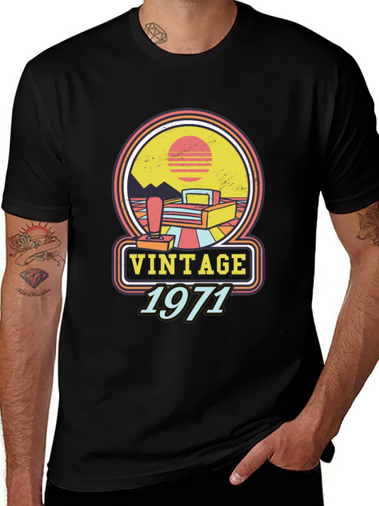 Vintage 1971 Gamer T-Shirt Retro Style