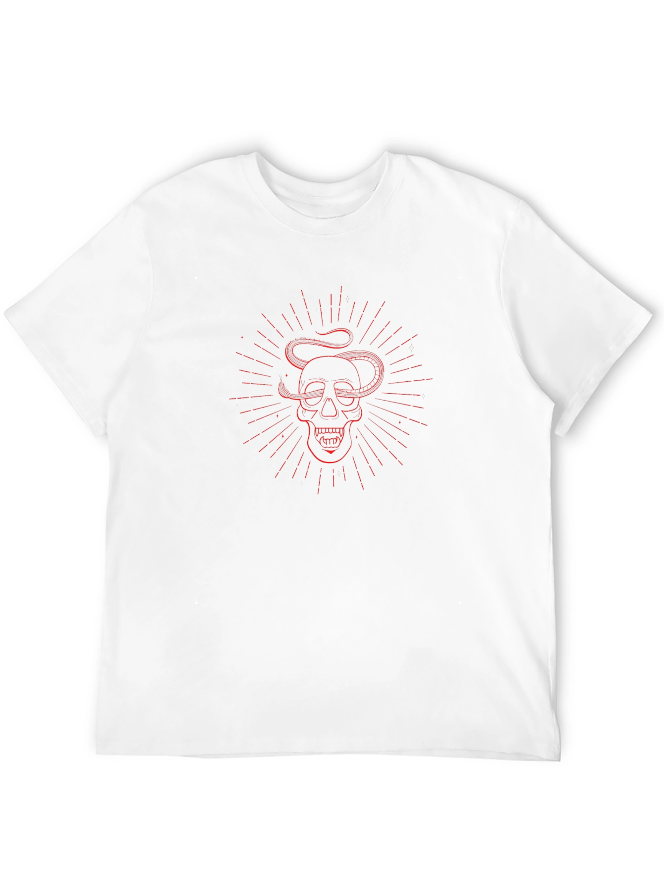 Skull & Snake Graphic Tee - Dark Aesthetic
