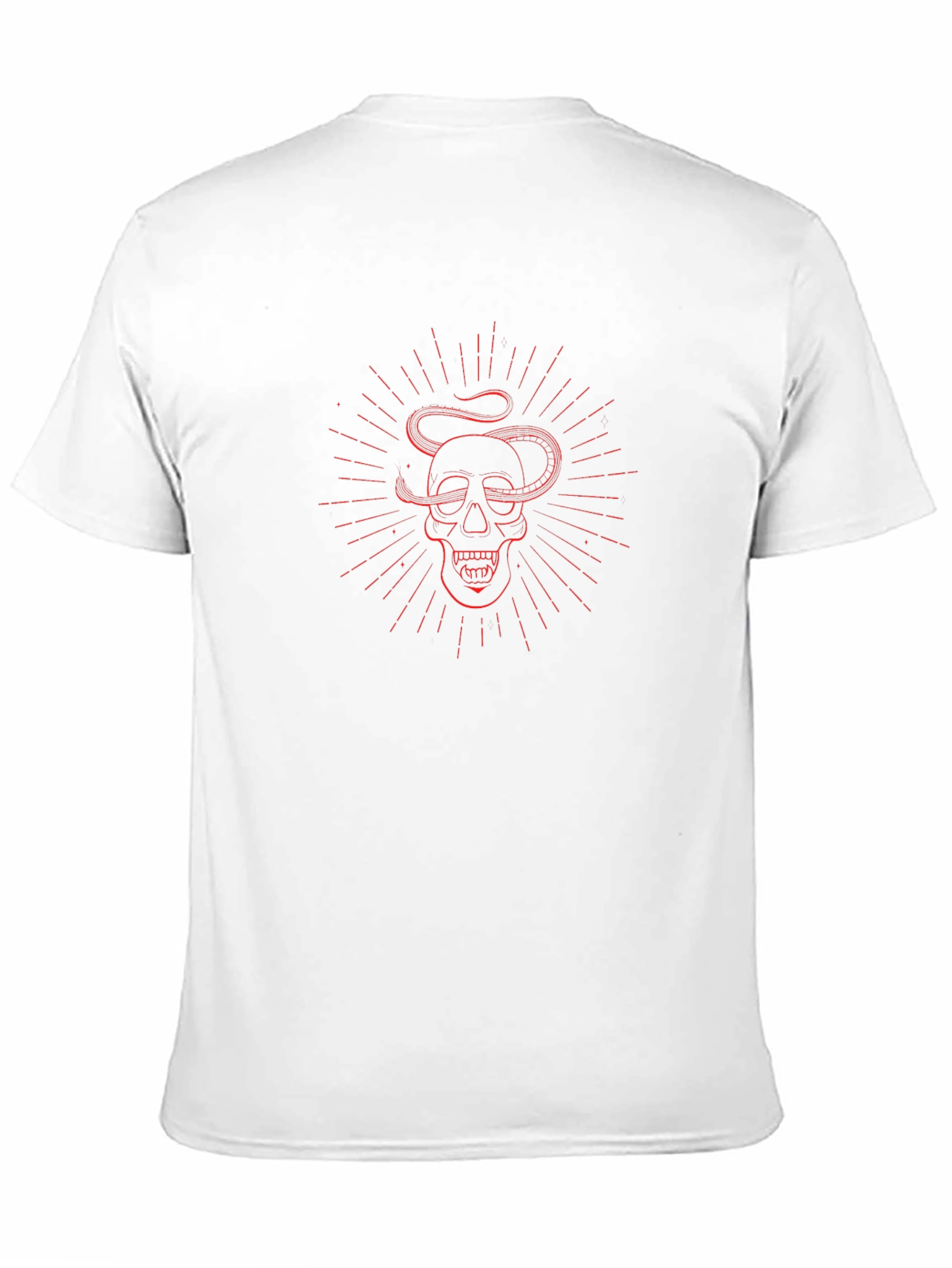 Skull & Snake Graphic Tee - Dark Aesthetic