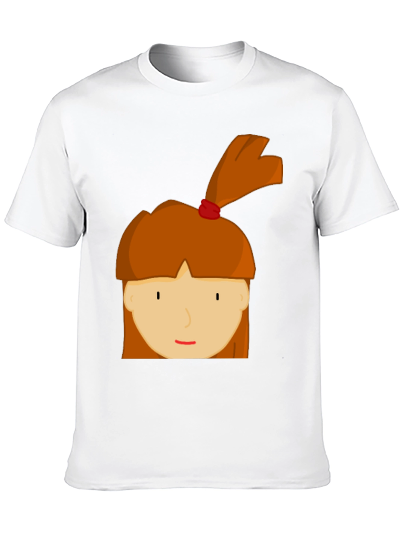 Cartoon Girl Graphic Tee - Fun & Casual Style