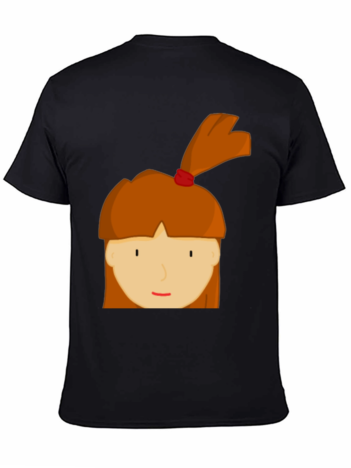 Cartoon Girl Graphic Tee - Fun & Casual Style