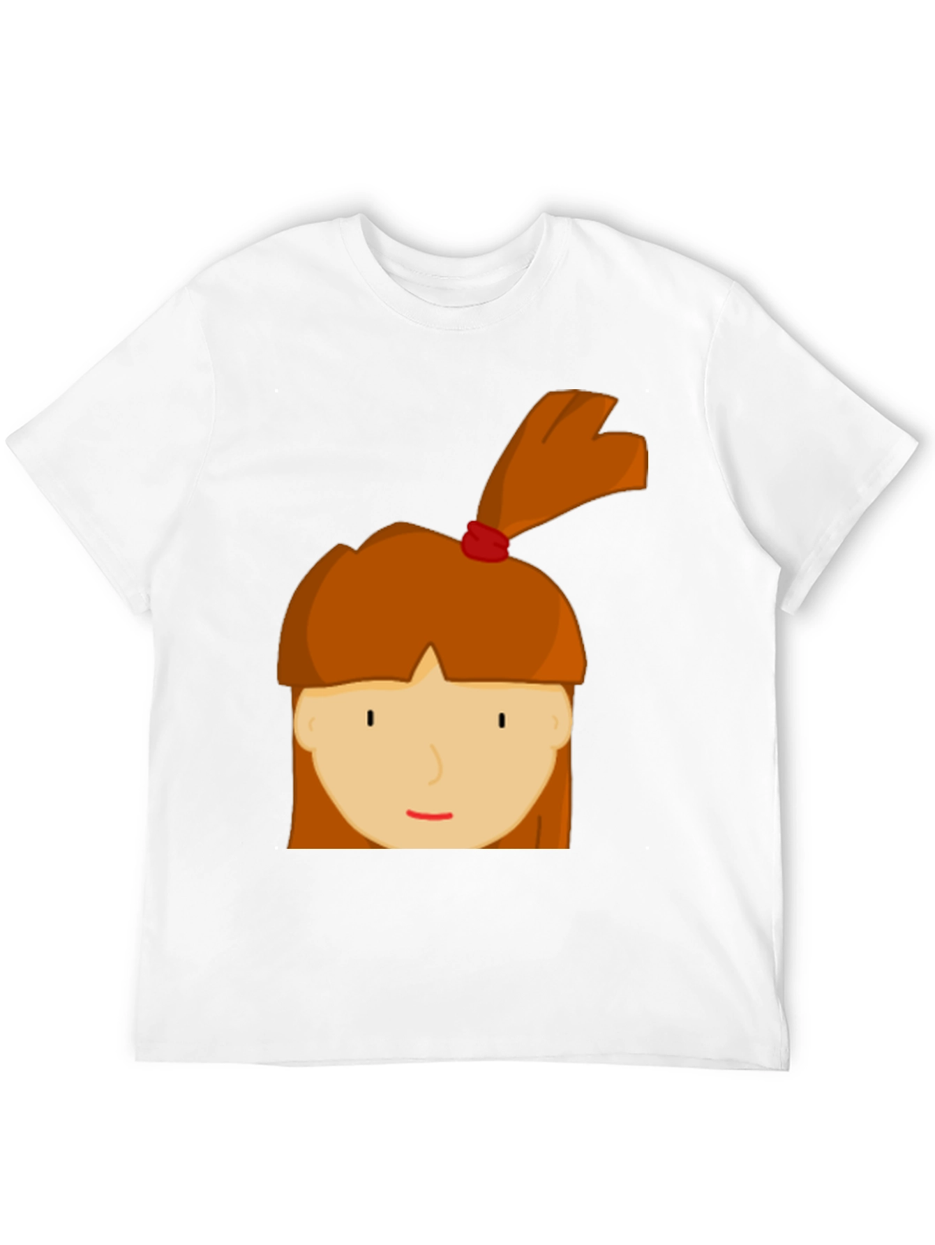 Cartoon Girl Graphic Tee - Fun & Casual Style