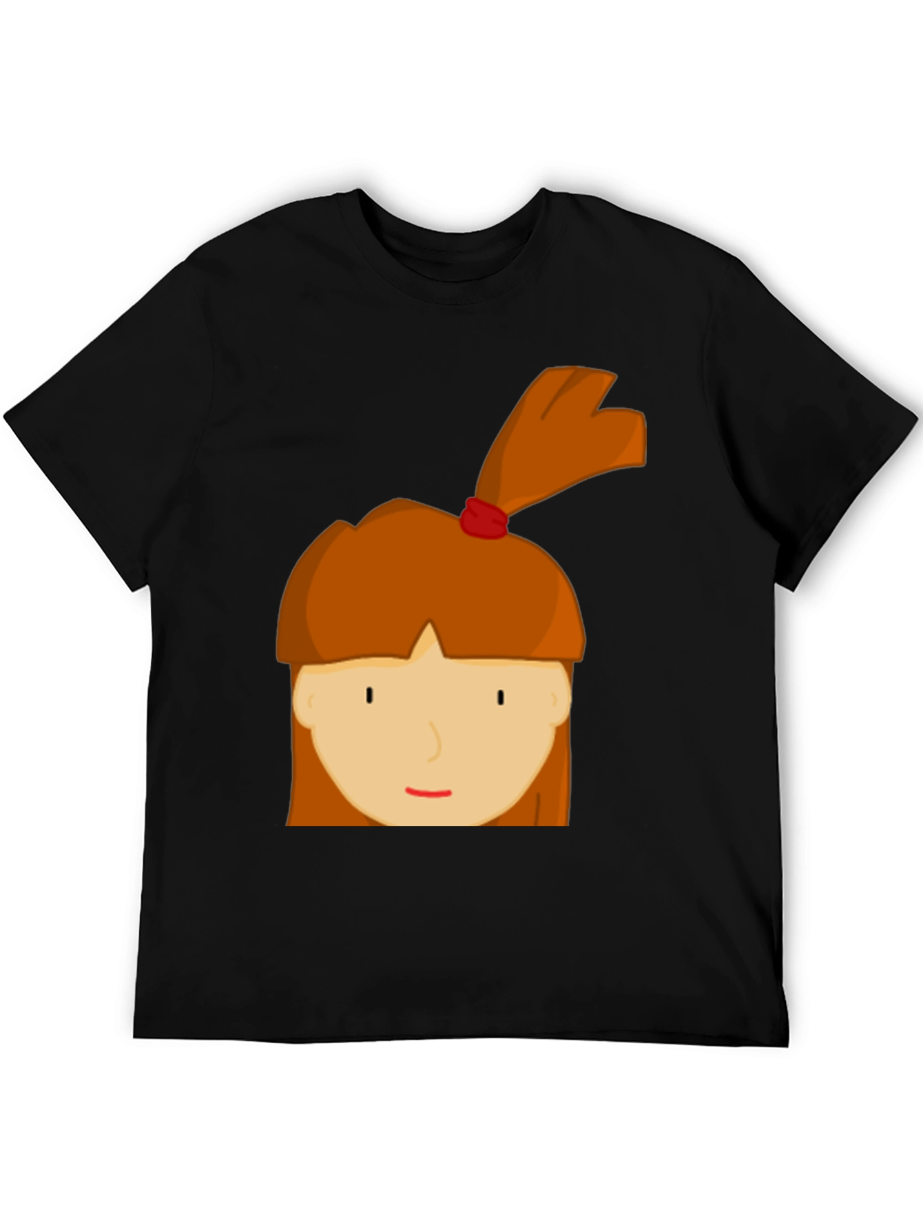 Cartoon Girl Graphic Tee - Fun & Casual Style