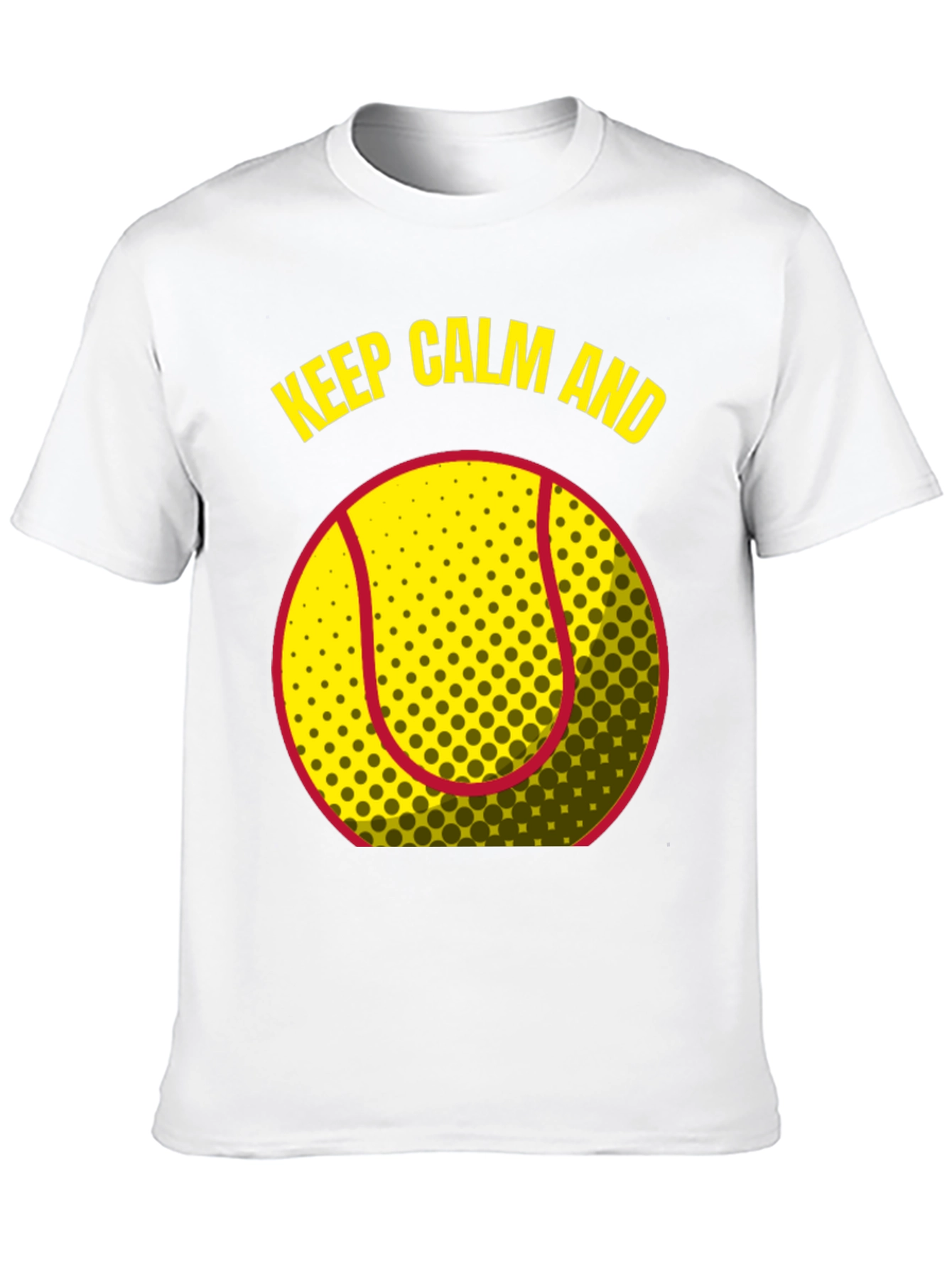 Keep Calm and Tennis T-Shirt - Black