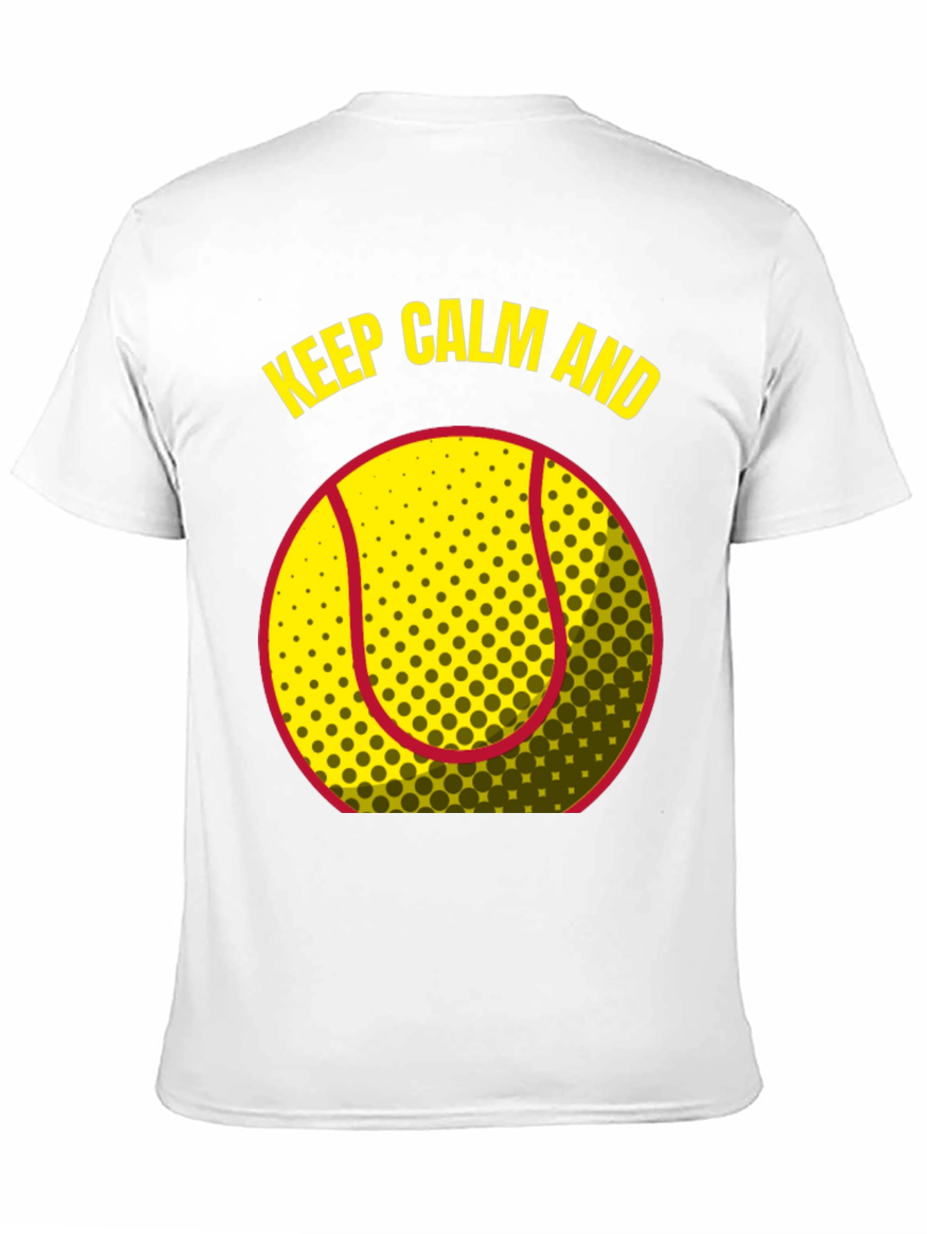 Keep Calm and Tennis T-Shirt - Black