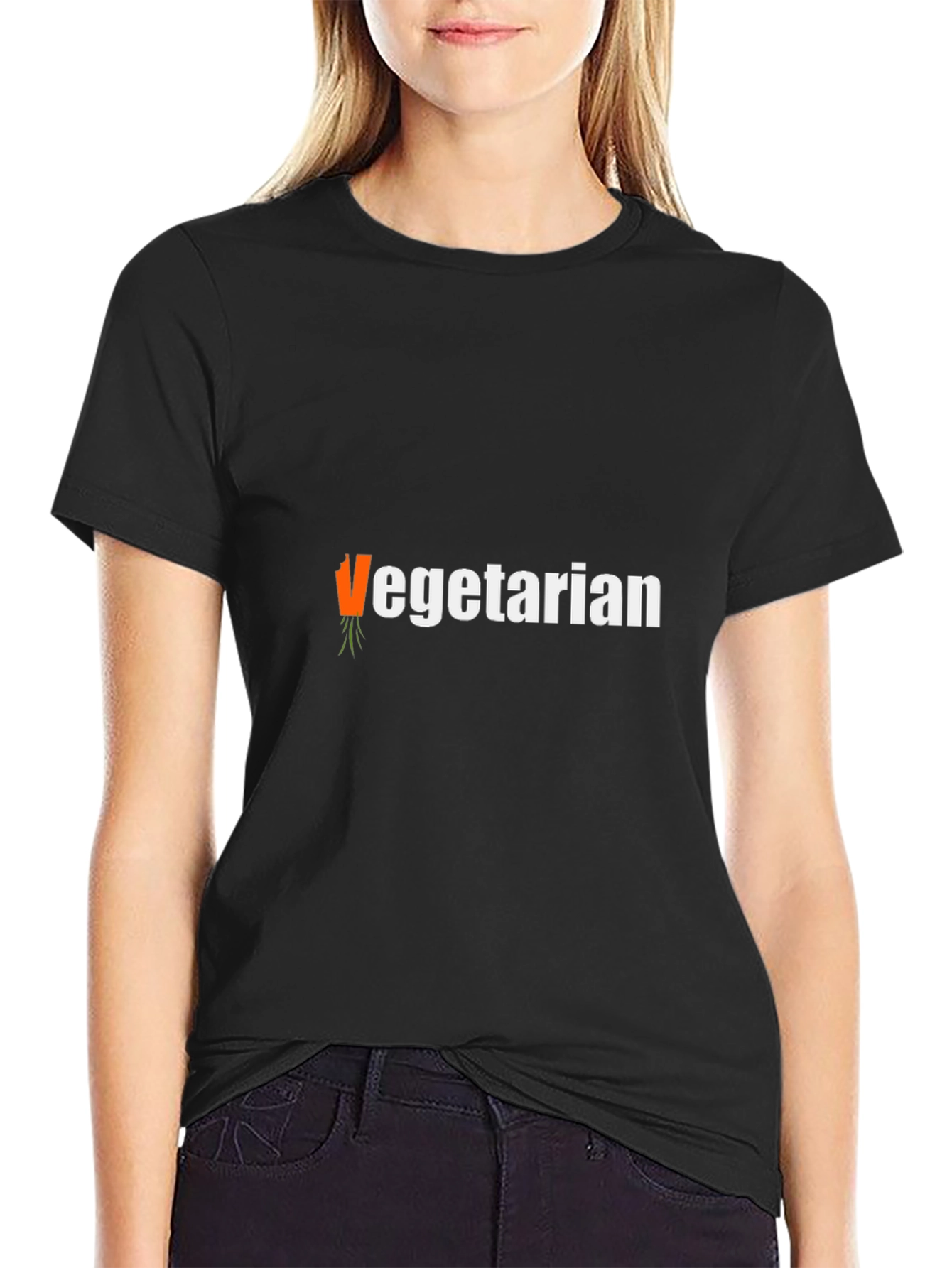 Vegetarian T-Shirt - Carrot Graphic Tee