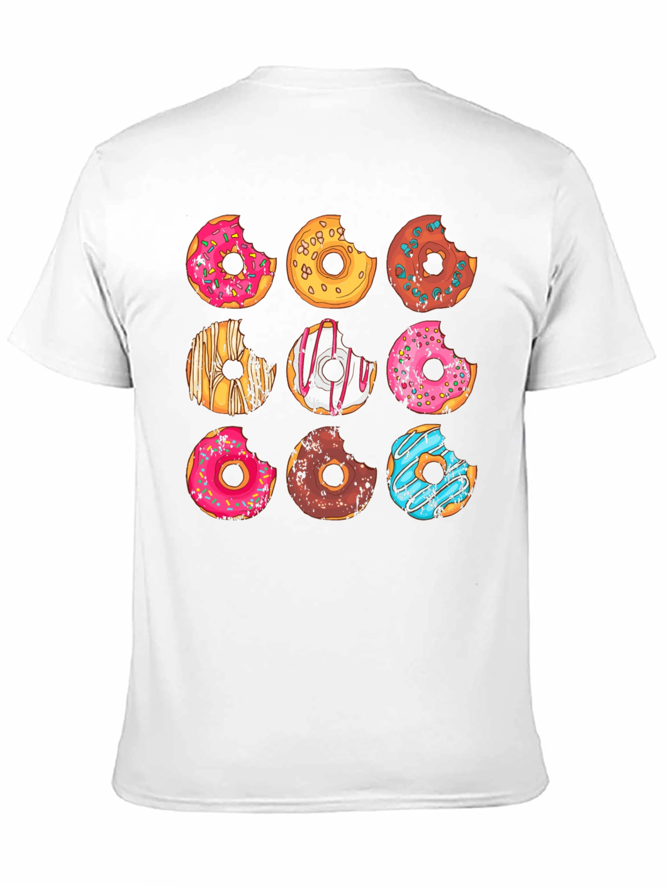Donut Graphic T-Shirt - Unisex Casual Tee