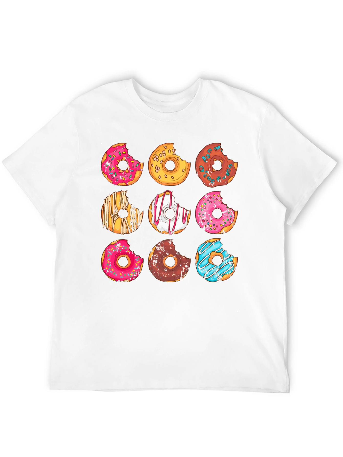 Donut Graphic T-Shirt - Unisex Casual Tee