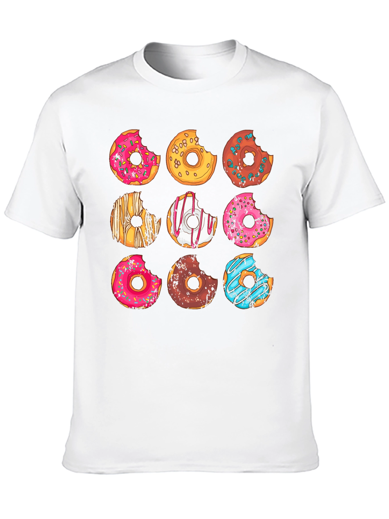 Donut Graphic T-Shirt - Unisex Casual Tee