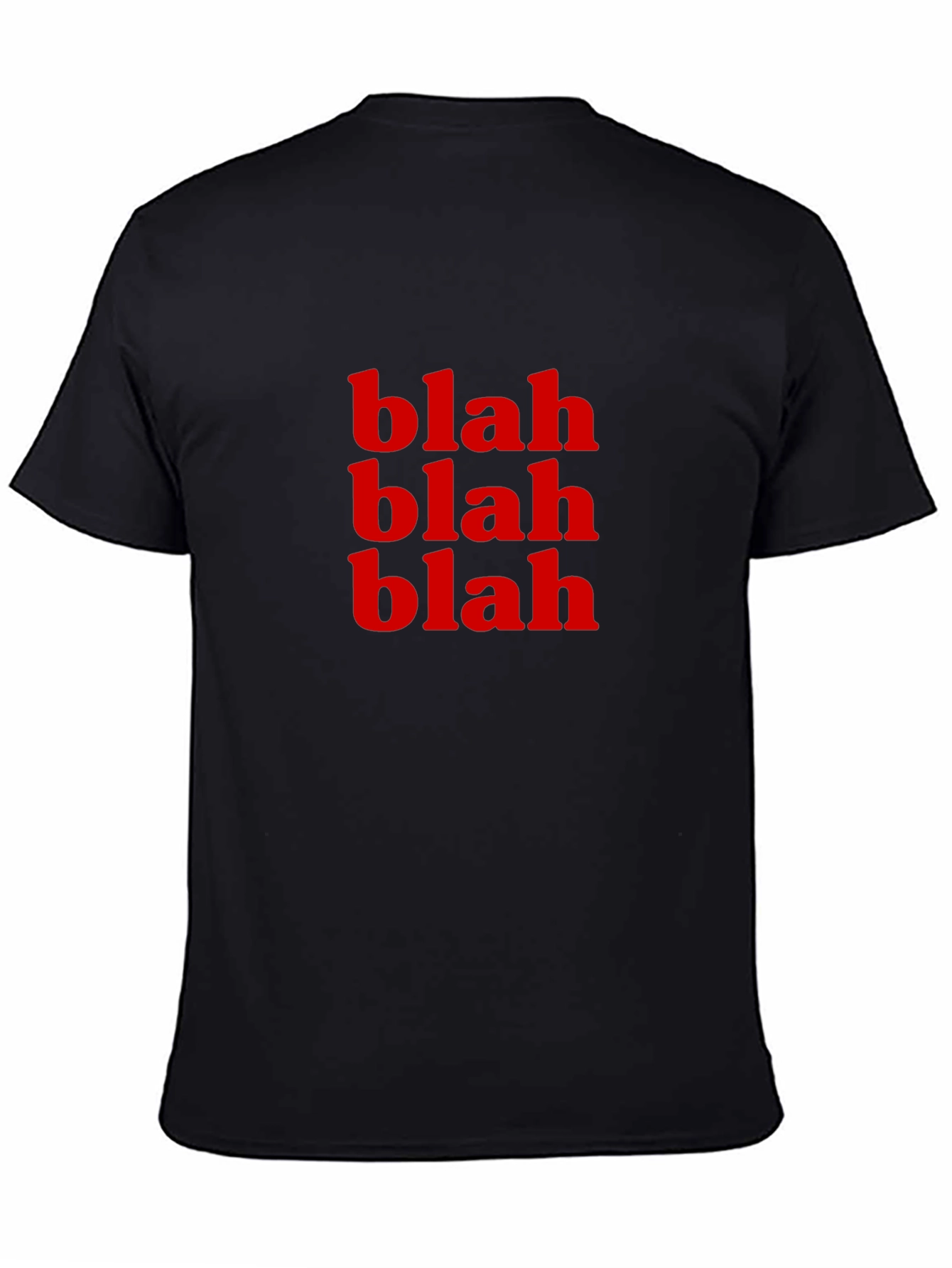 Blah Graphic Tee - Mens Black T-Shirt