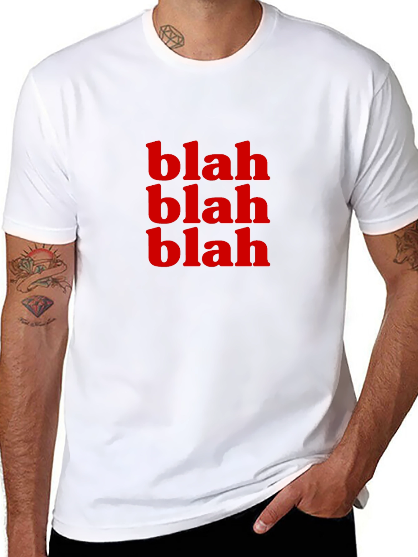 Blah Graphic Tee - Mens Black T-Shirt