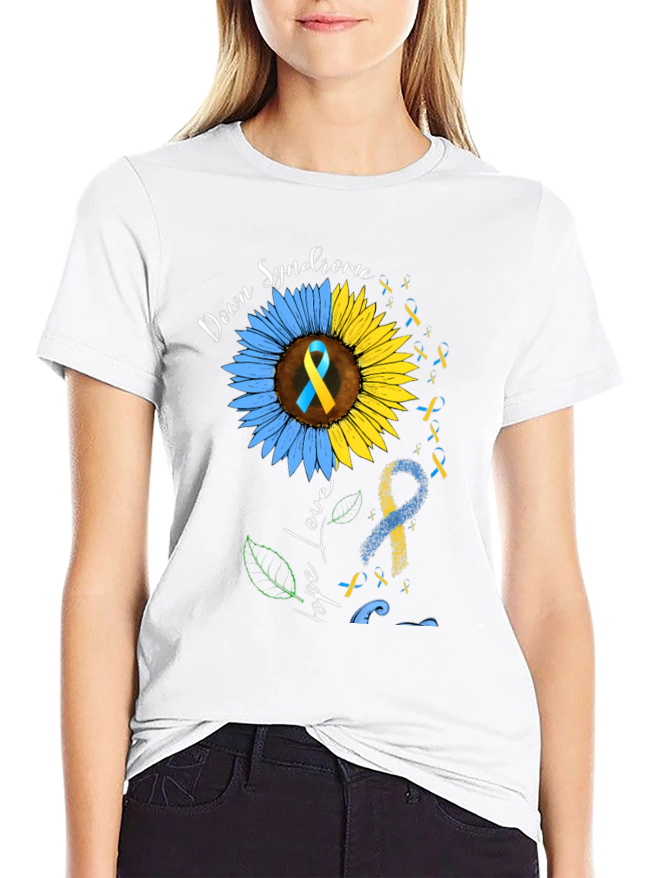Down Syndrome Awareness Sunflower T-Shirt