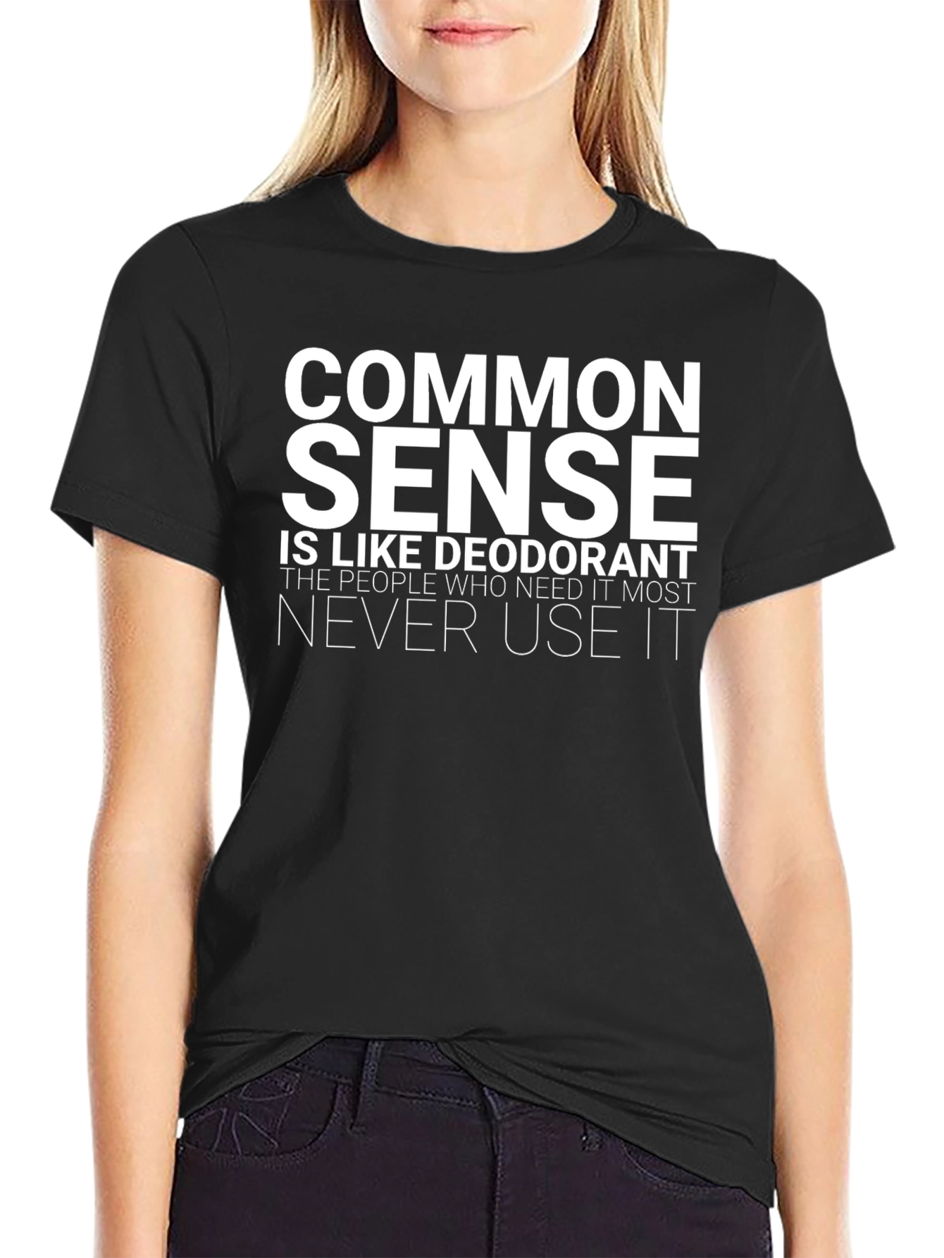 Common Sense Deodorant Graphic T-Shirt
