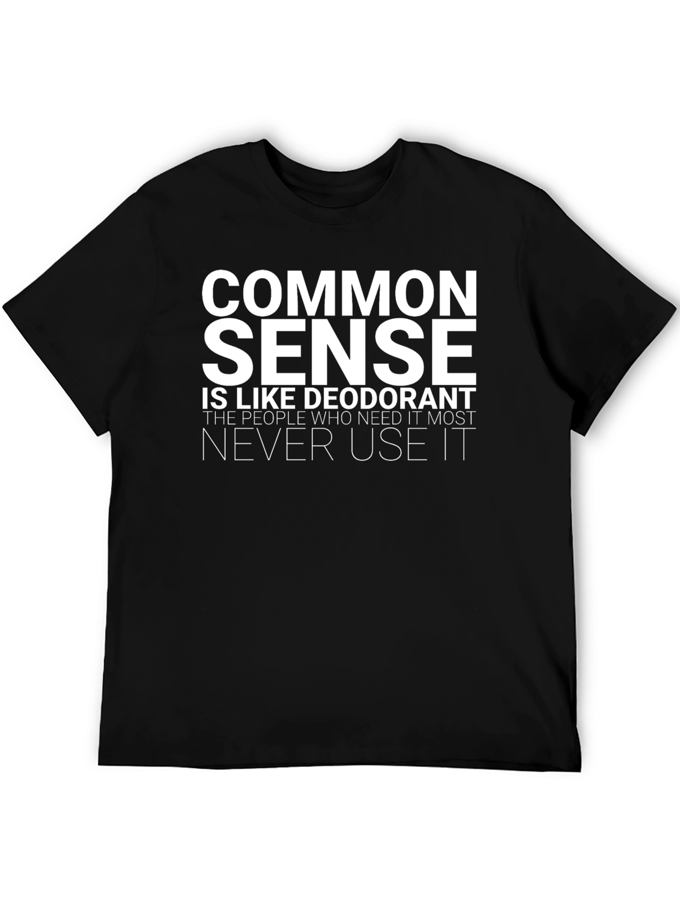 Common Sense Deodorant Graphic T-Shirt