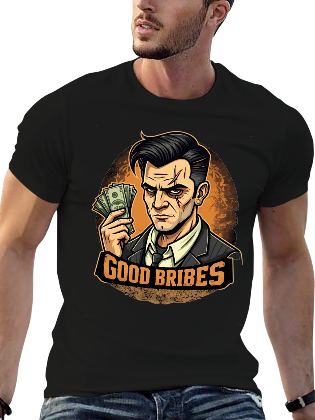 Good Bribes Graphic T-Shirt - Black