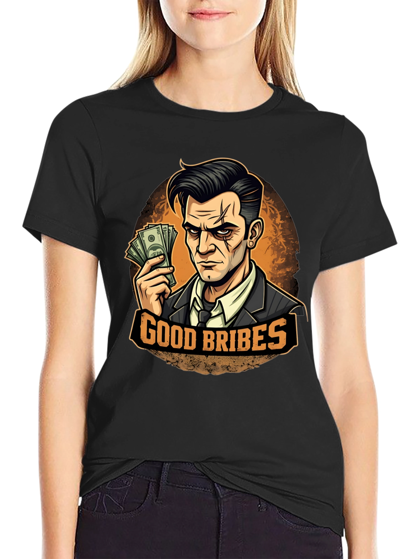 Good Bribes Graphic T-Shirt - Black