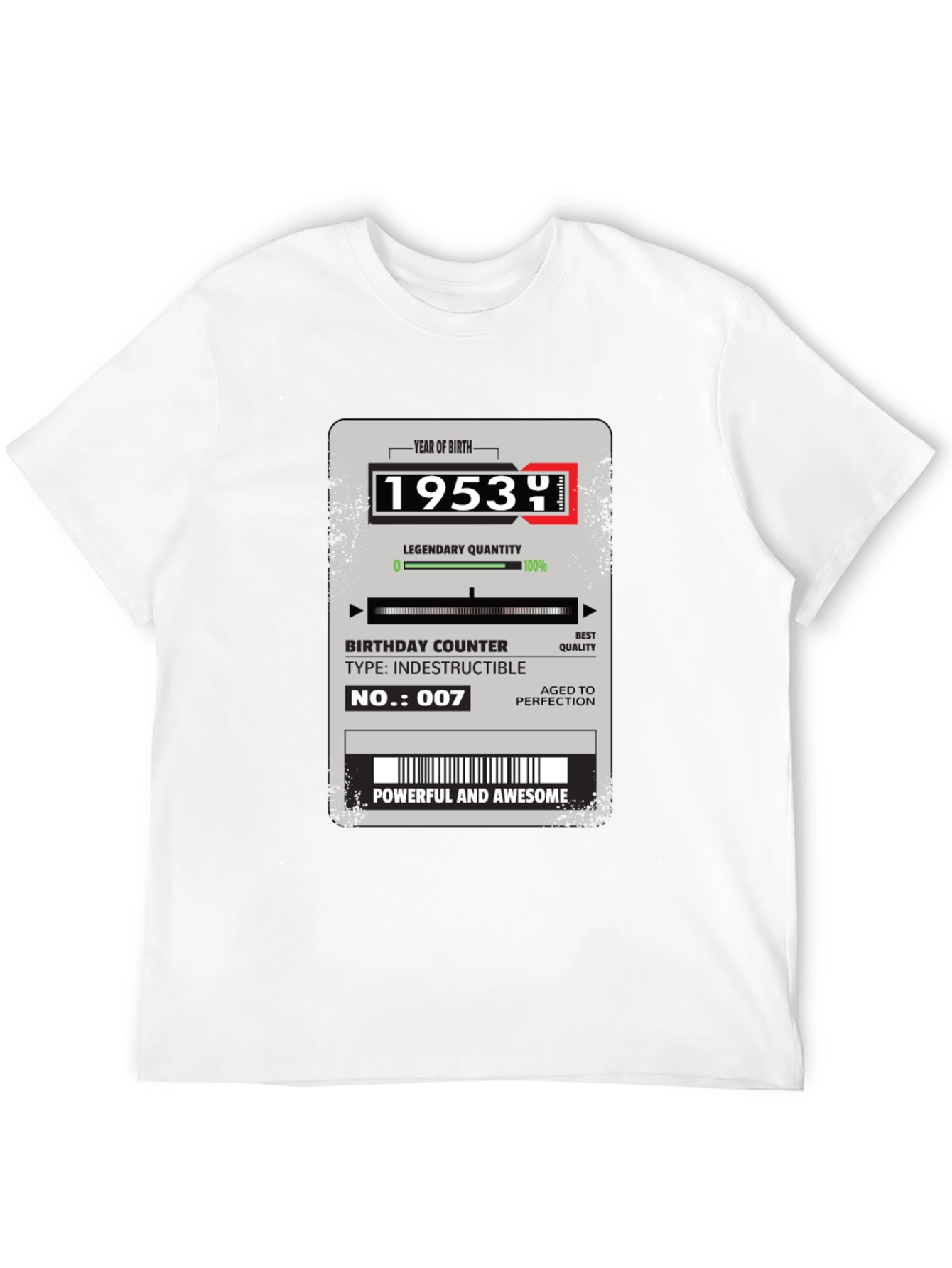 1953 Birthday T-Shirt - Legendary Edition