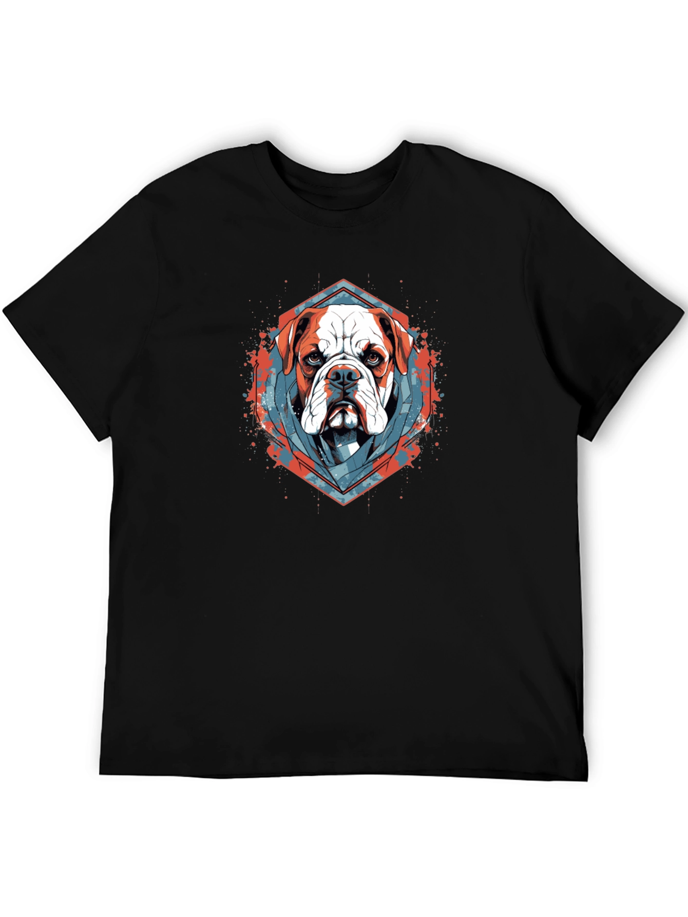 Bulldog Graphic Tee - Mens Black T-Shirt