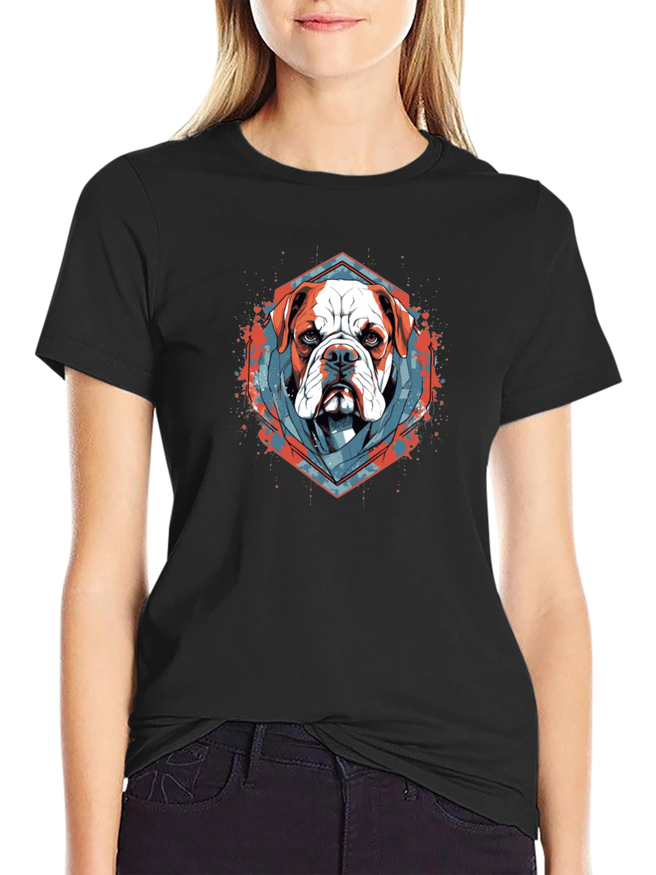 Bulldog Graphic Tee - Mens Black T-Shirt