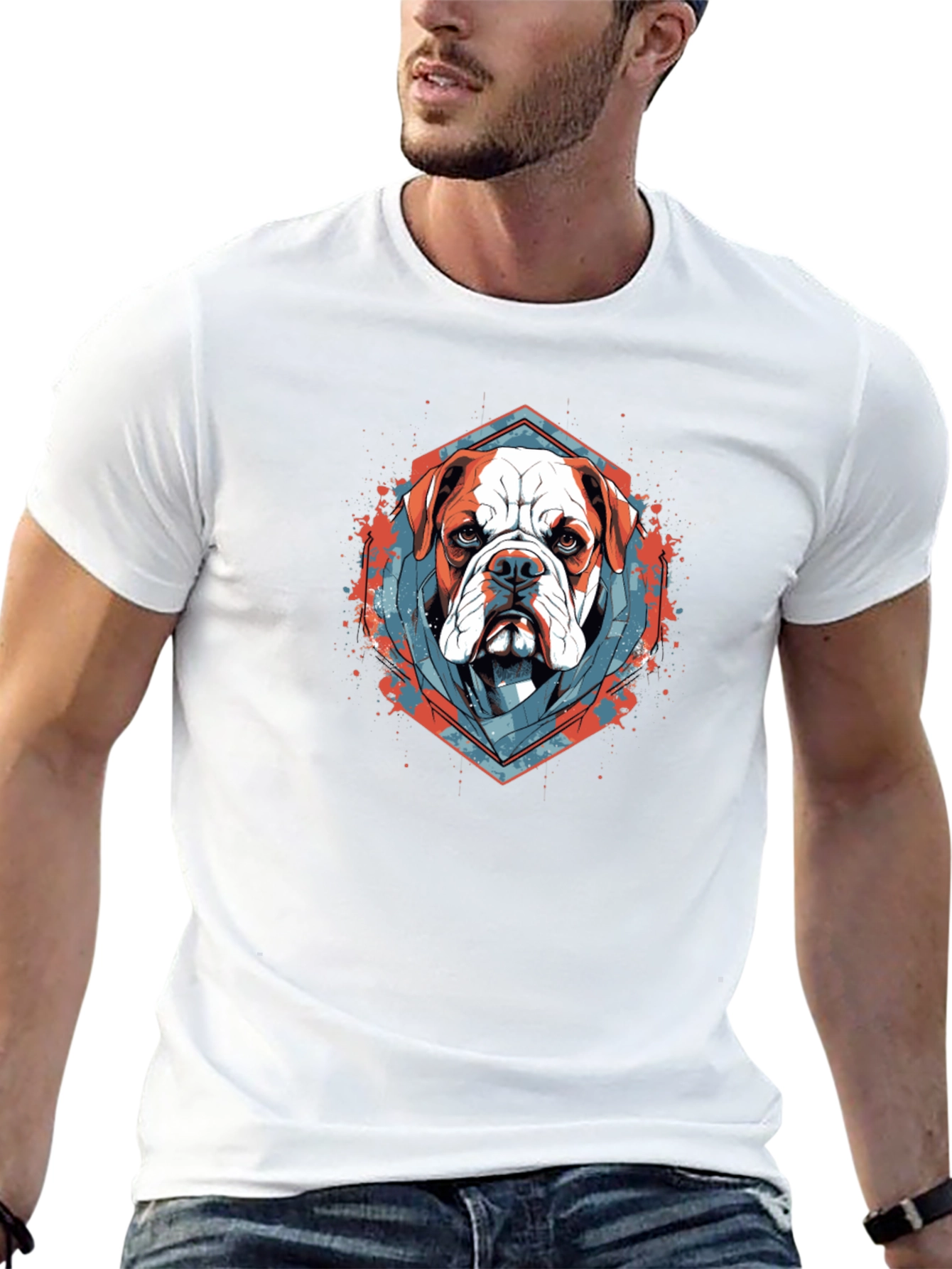 Bulldog Graphic Tee - Mens Black T-Shirt