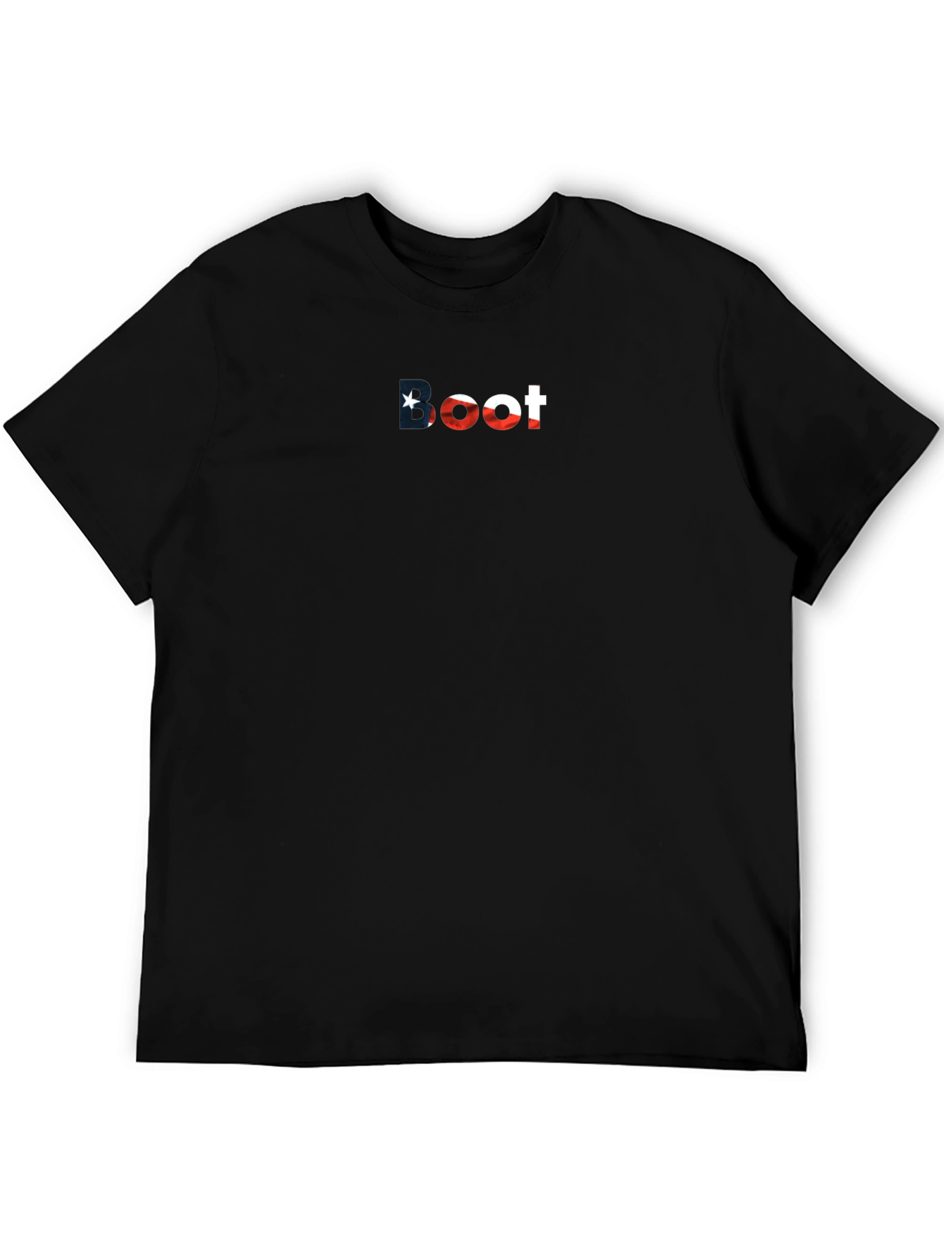 Patriotic Boot Black T-Shirt