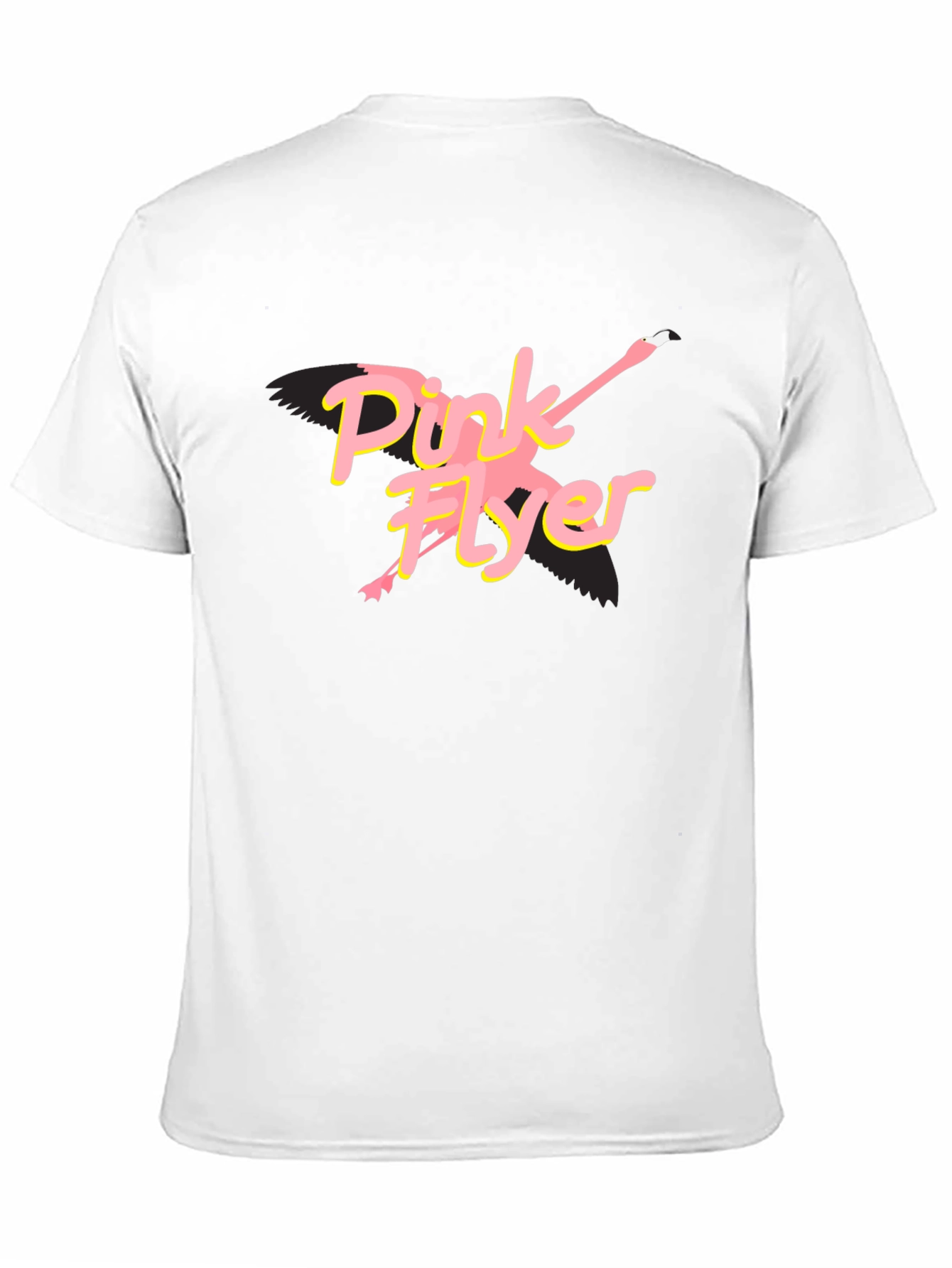 Pink Flyer Black T-Shirt