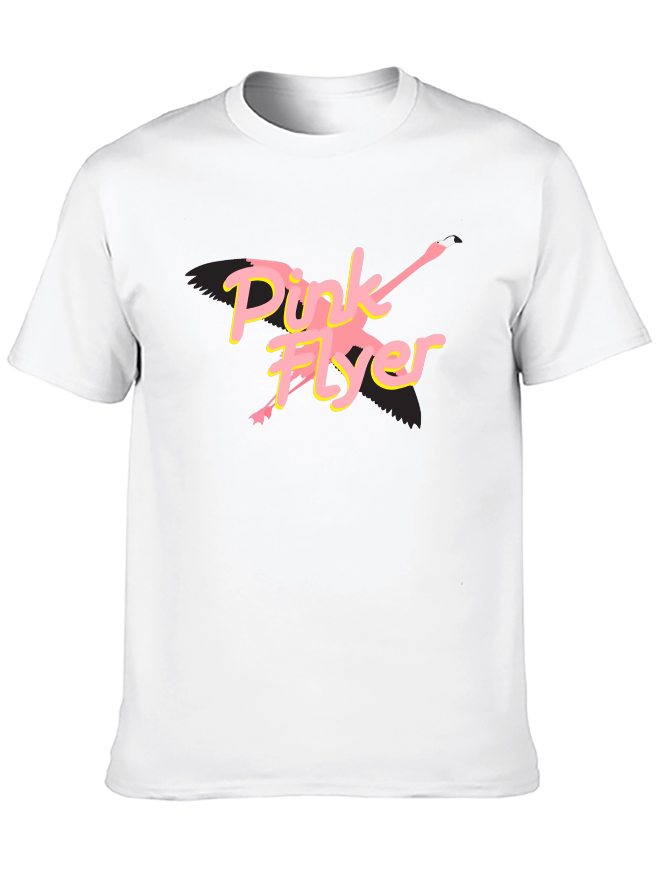Pink Flyer Black T-Shirt