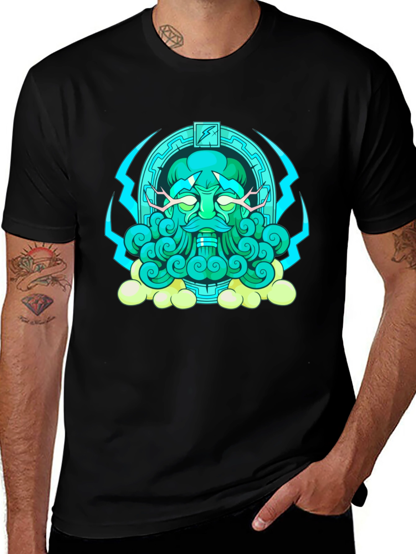 Mystical Guardian Graphic Tee - Soft Cotton Comfort