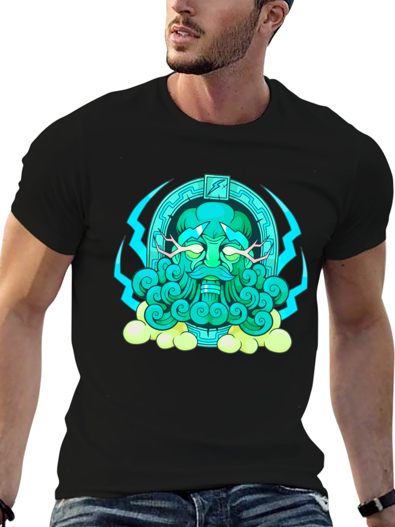 Mystical Guardian Graphic Tee - Soft Cotton Comfort