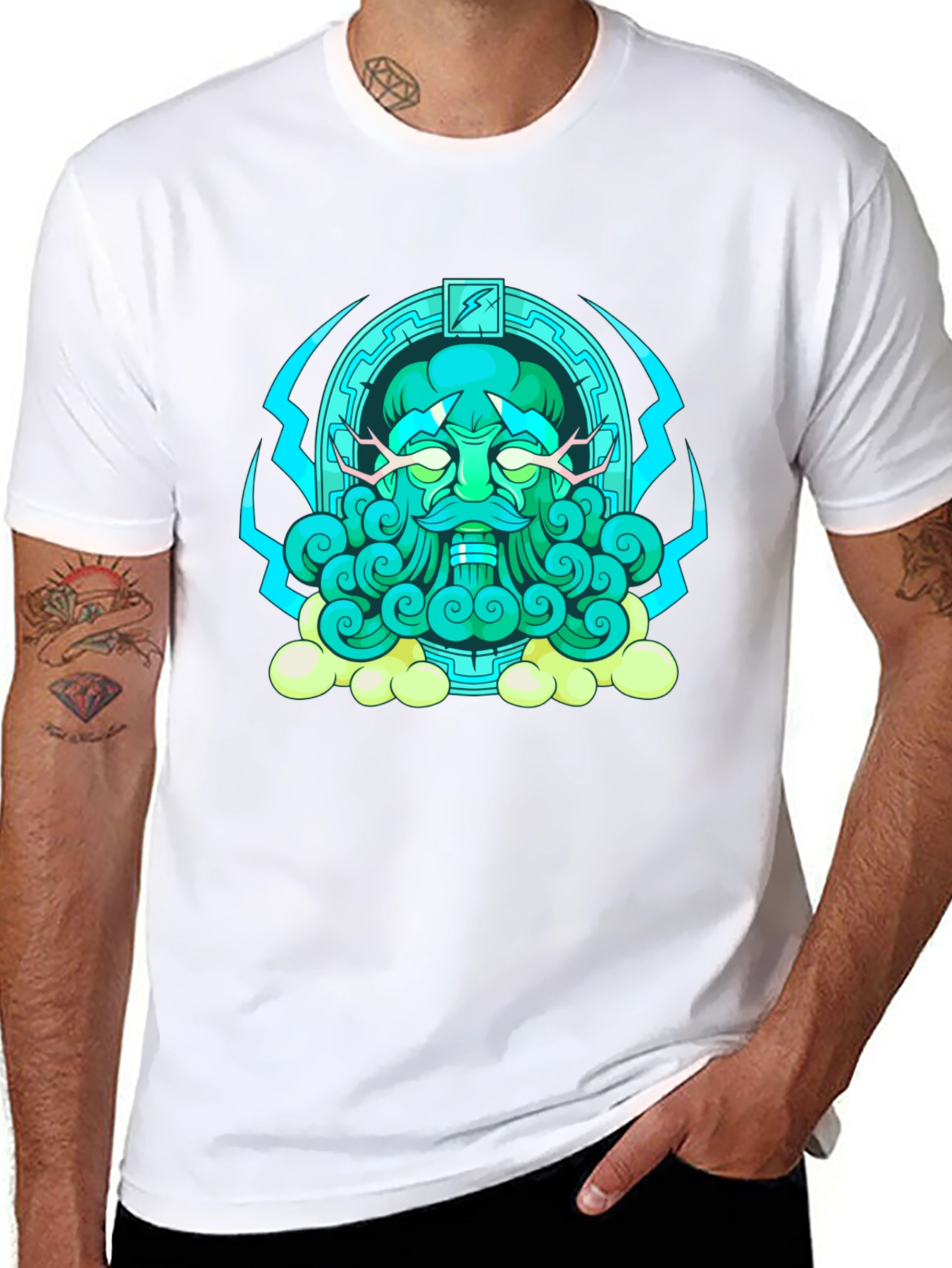 Mystical Guardian Graphic Tee - Soft Cotton Comfort