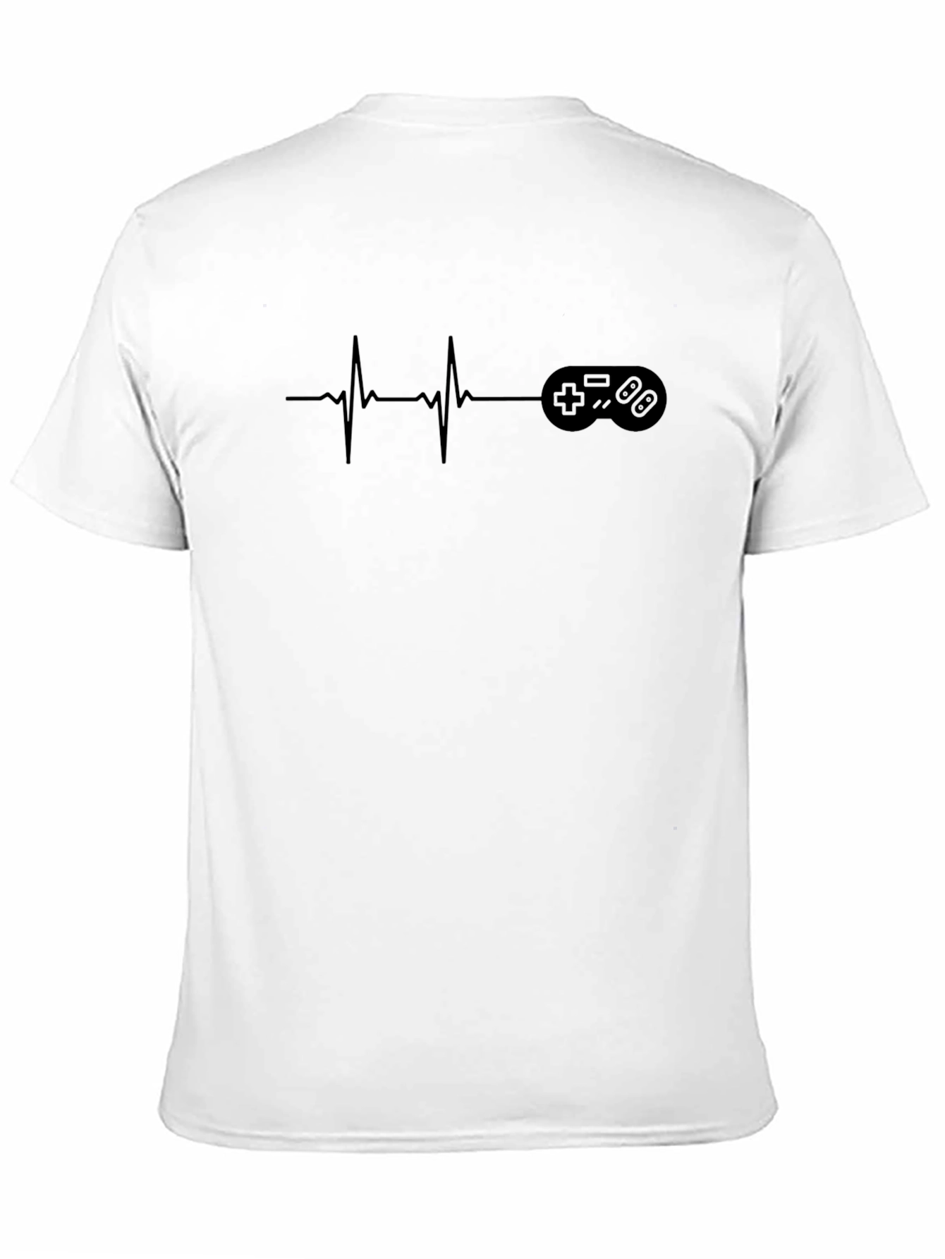 Gamer Heartbeat T-Shirt - Black Graphic Tee