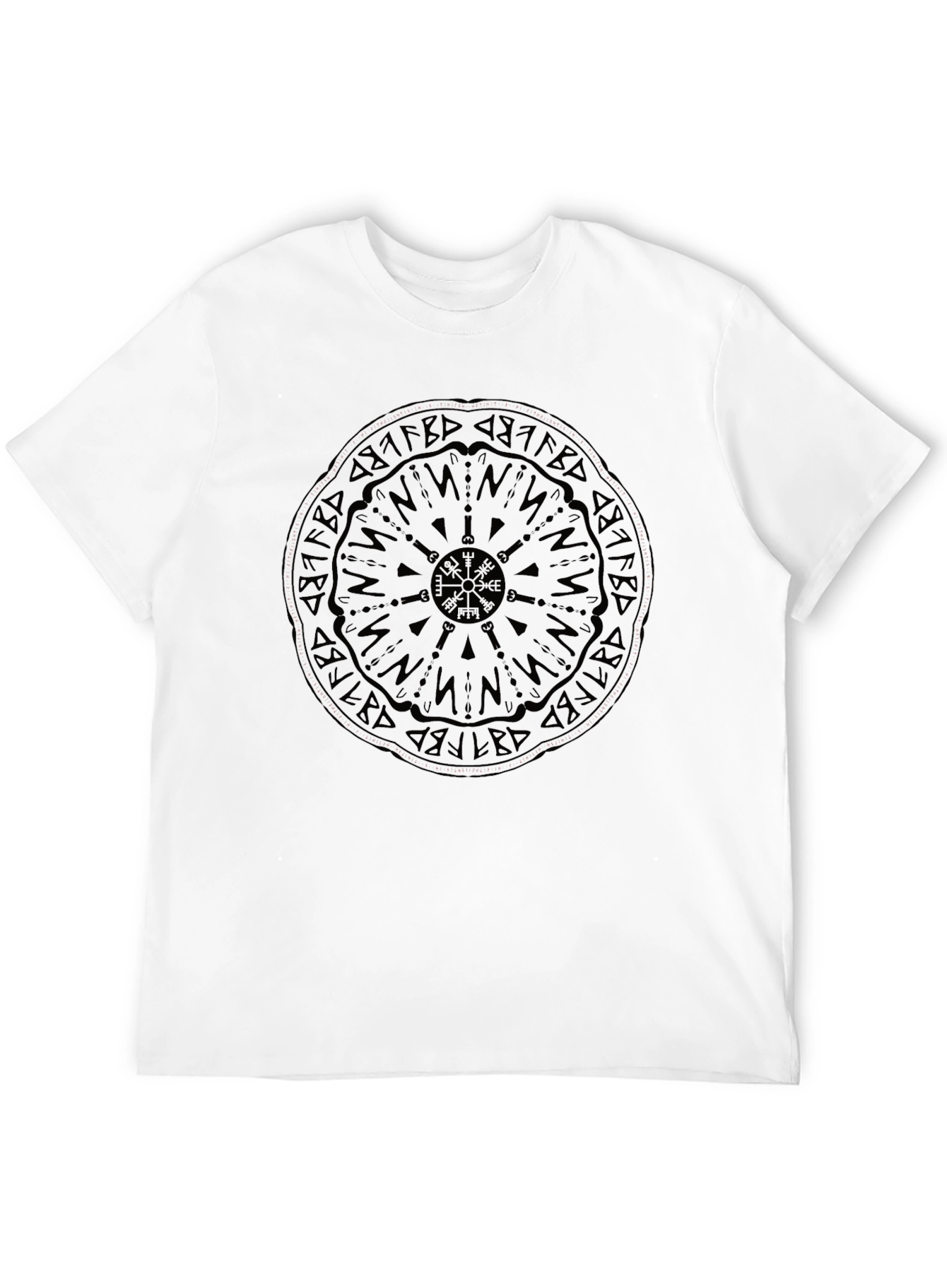 Vegvisir Compass Black Graphic Tee