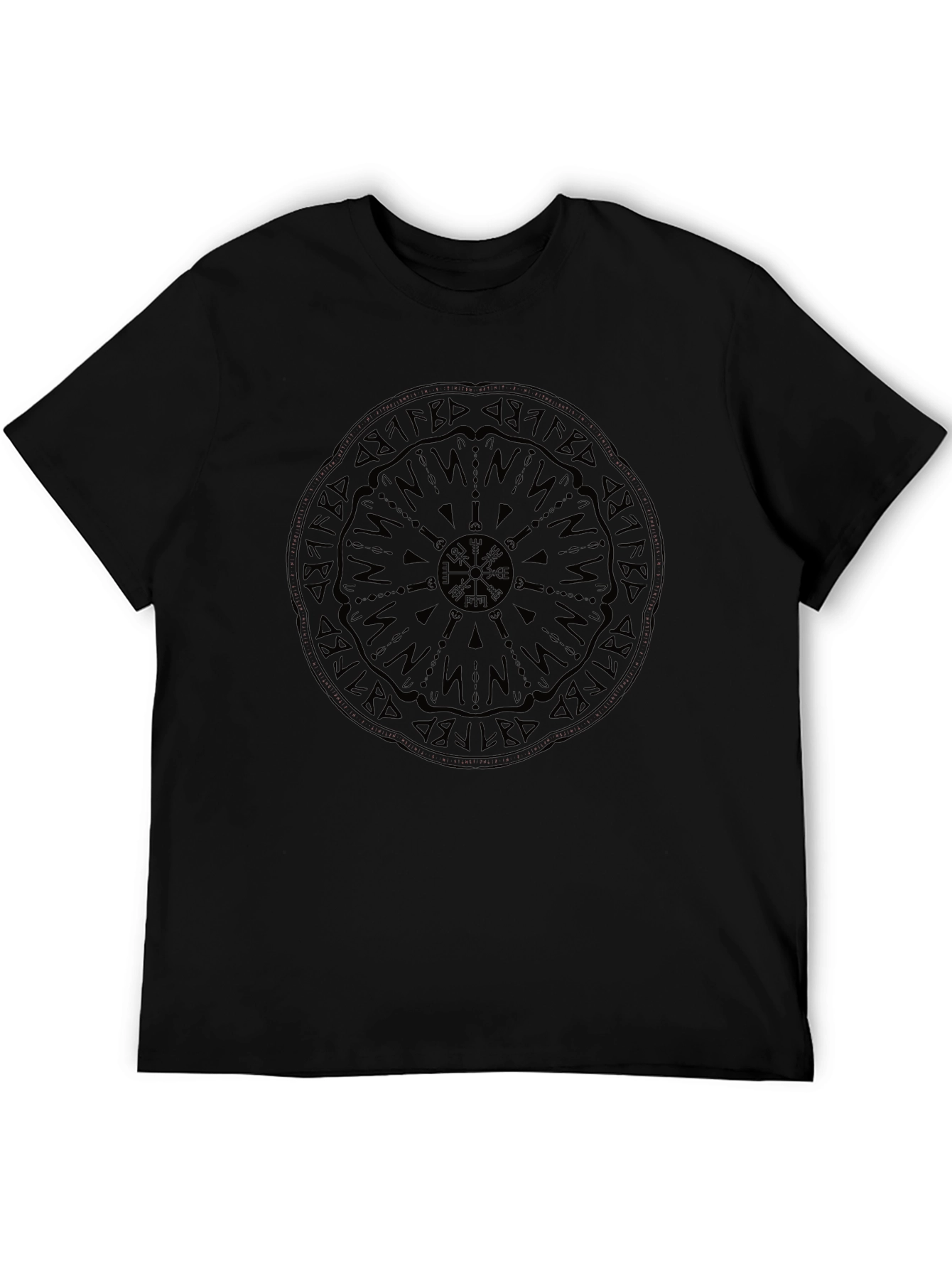 Vegvisir Compass Black Graphic Tee