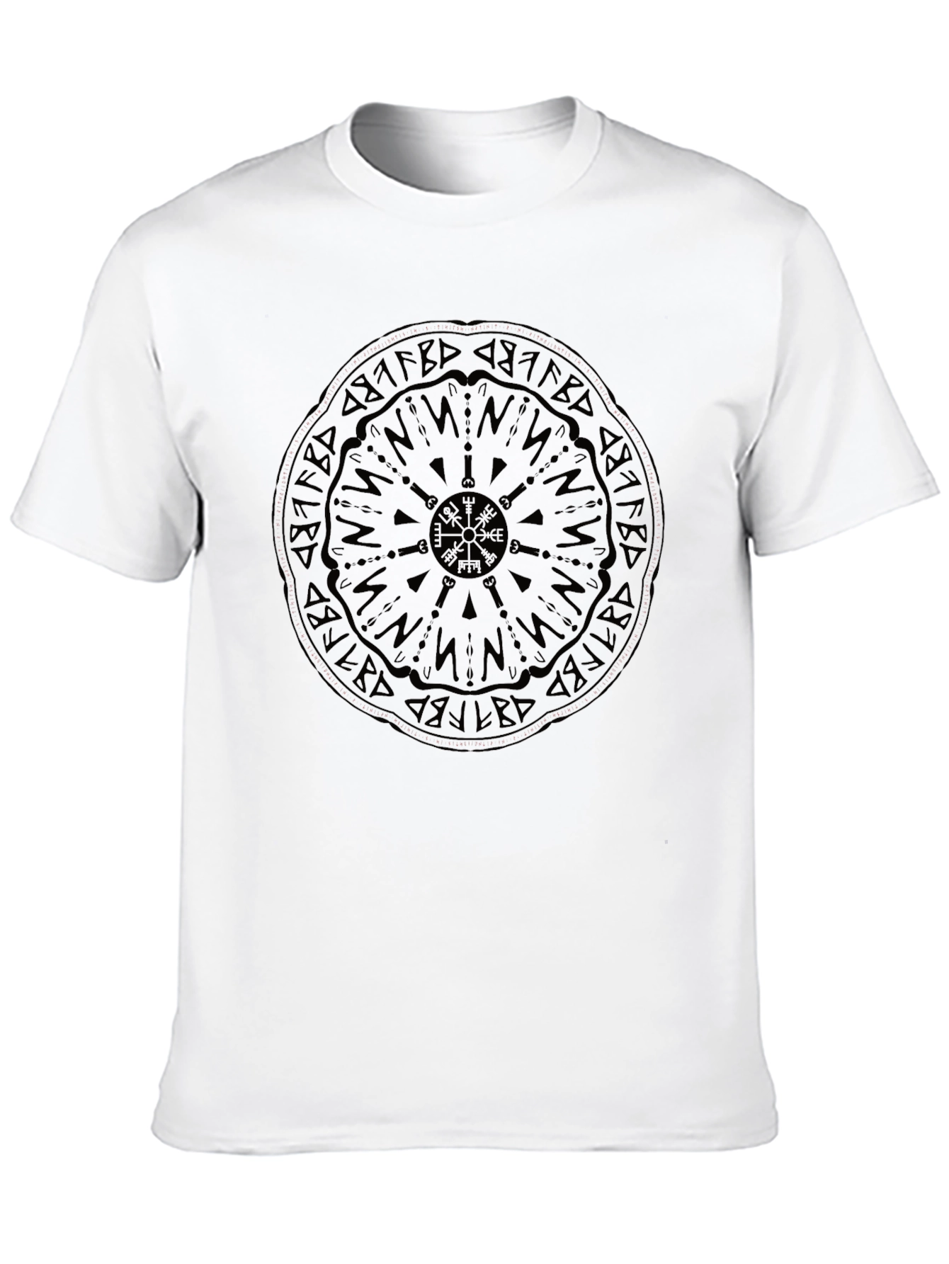 Vegvisir Compass Black Graphic Tee