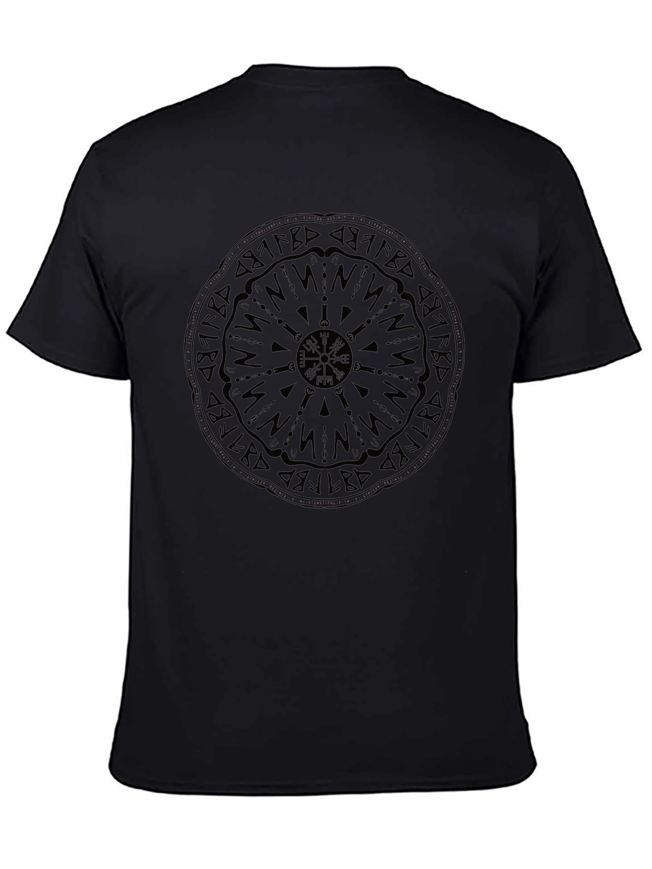 Vegvisir Compass Black Graphic Tee