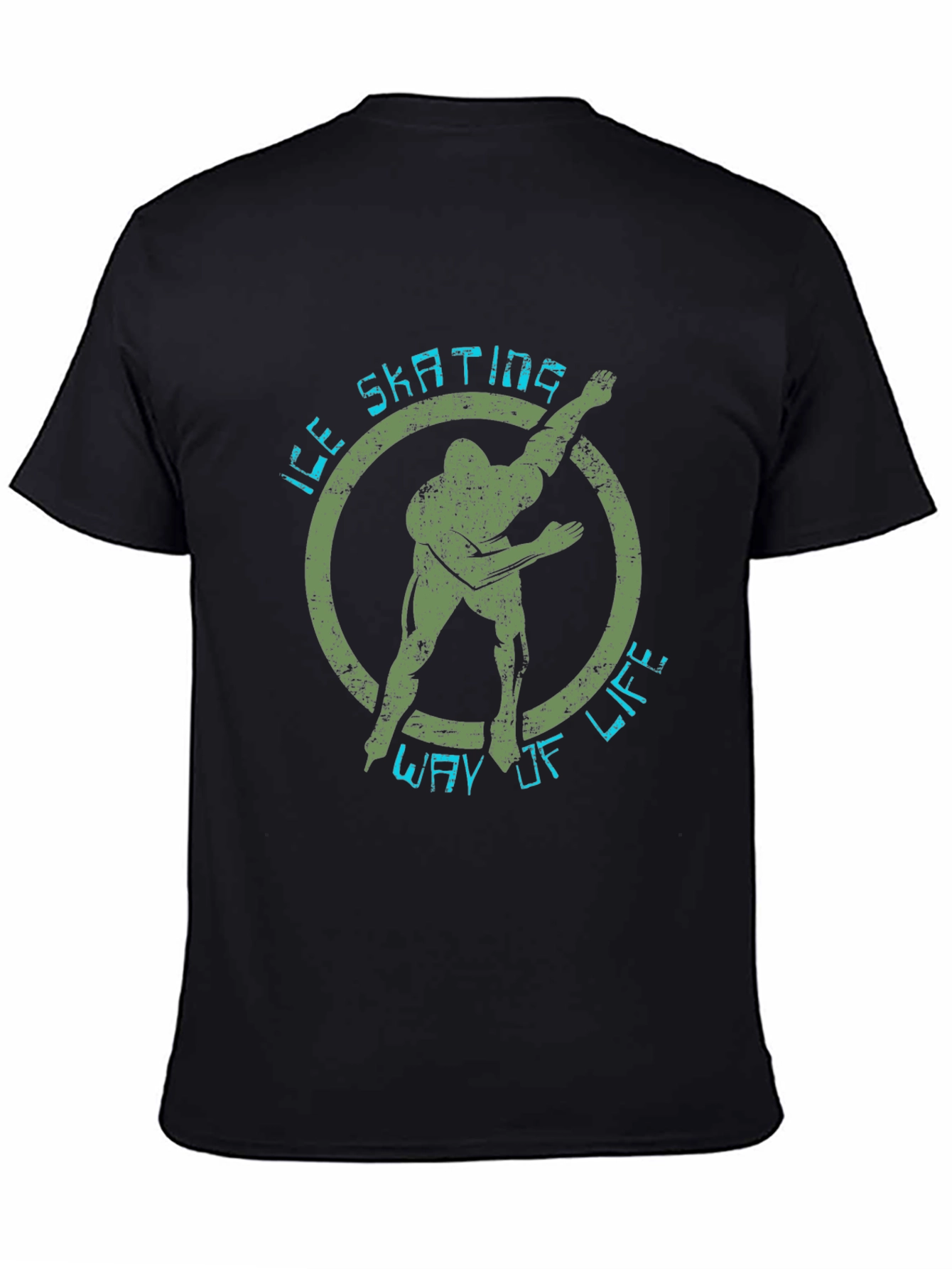 Ice Skating Way of Life Black Graphic Tee