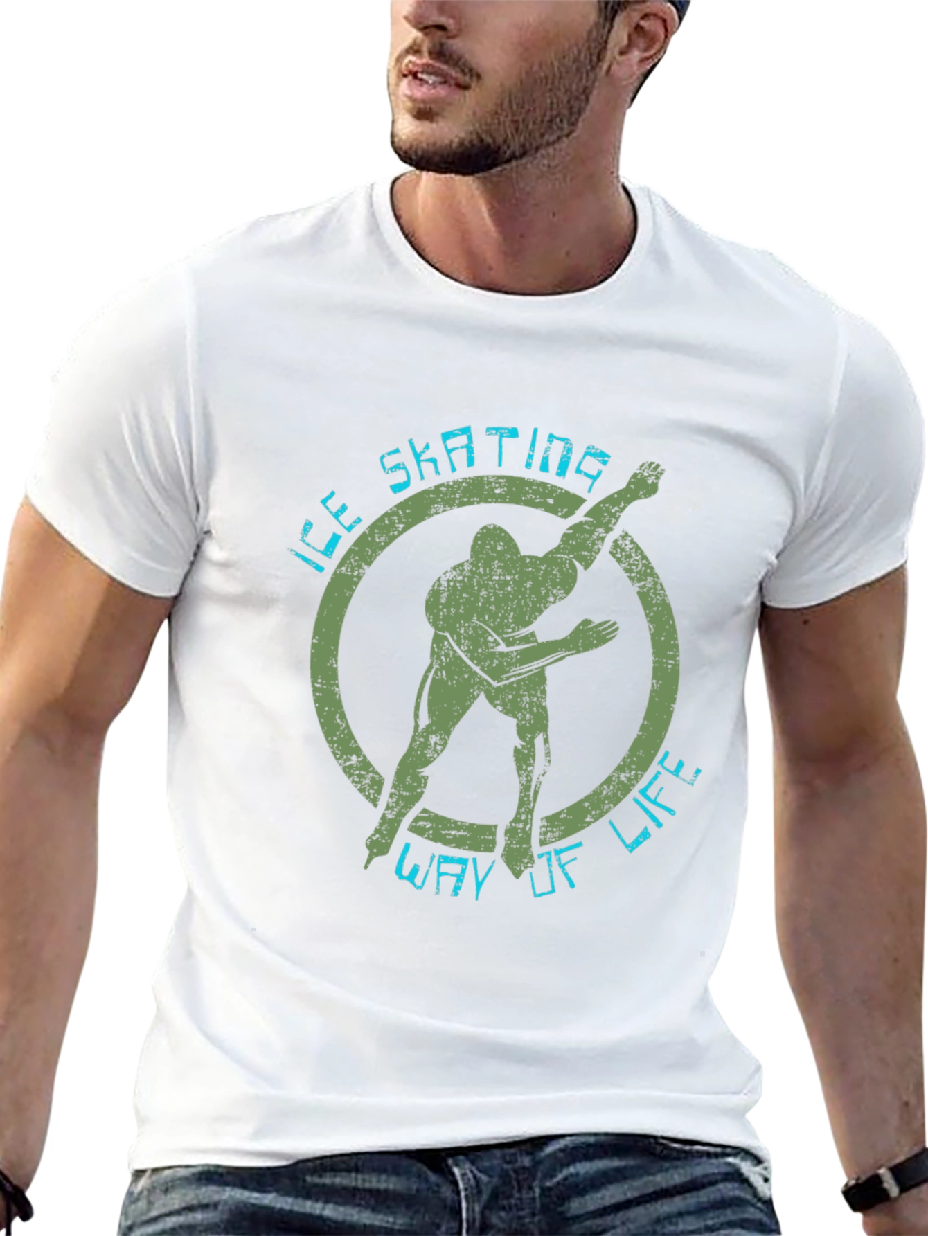 Ice Skating Way of Life Black Graphic Tee