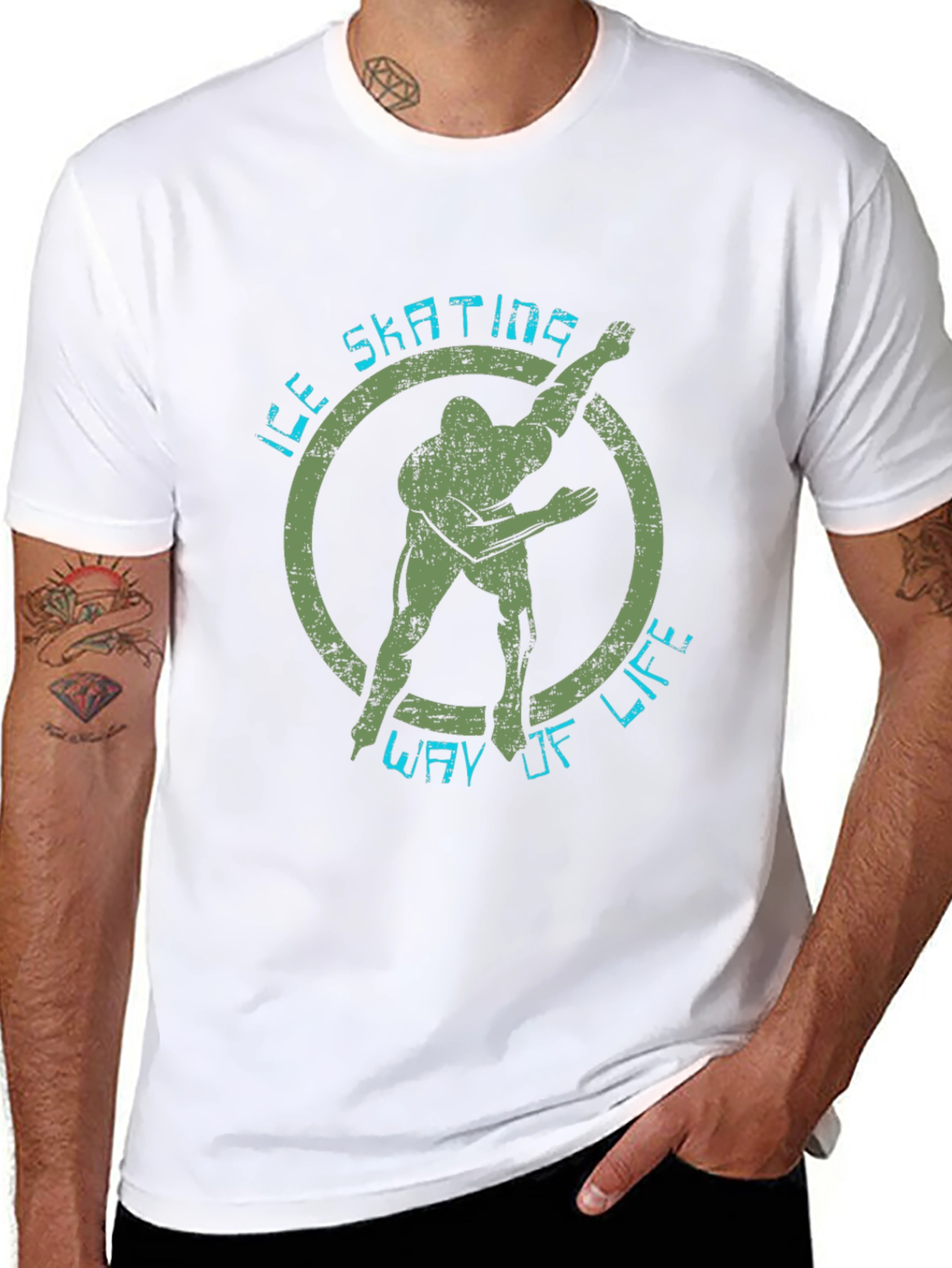 Ice Skating Way of Life Black Graphic Tee