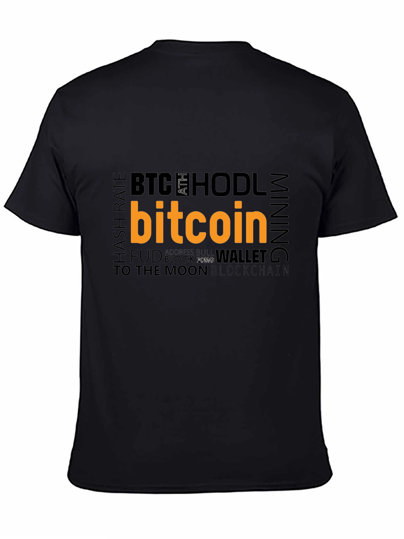 Bitcoin HODL Crypto Black T-Shirt